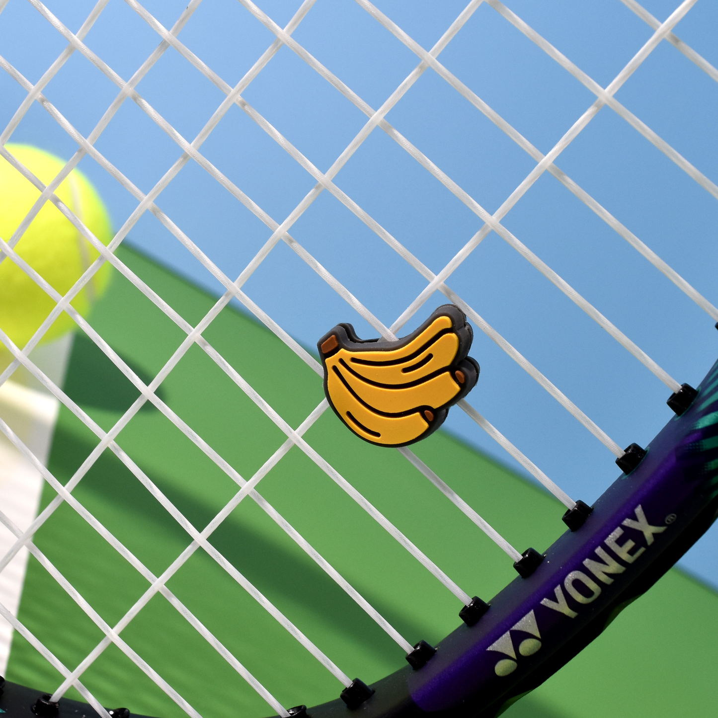 Delicious Dampeners - (2-Pack) Bananas - Food Tennis Vibration Dampener