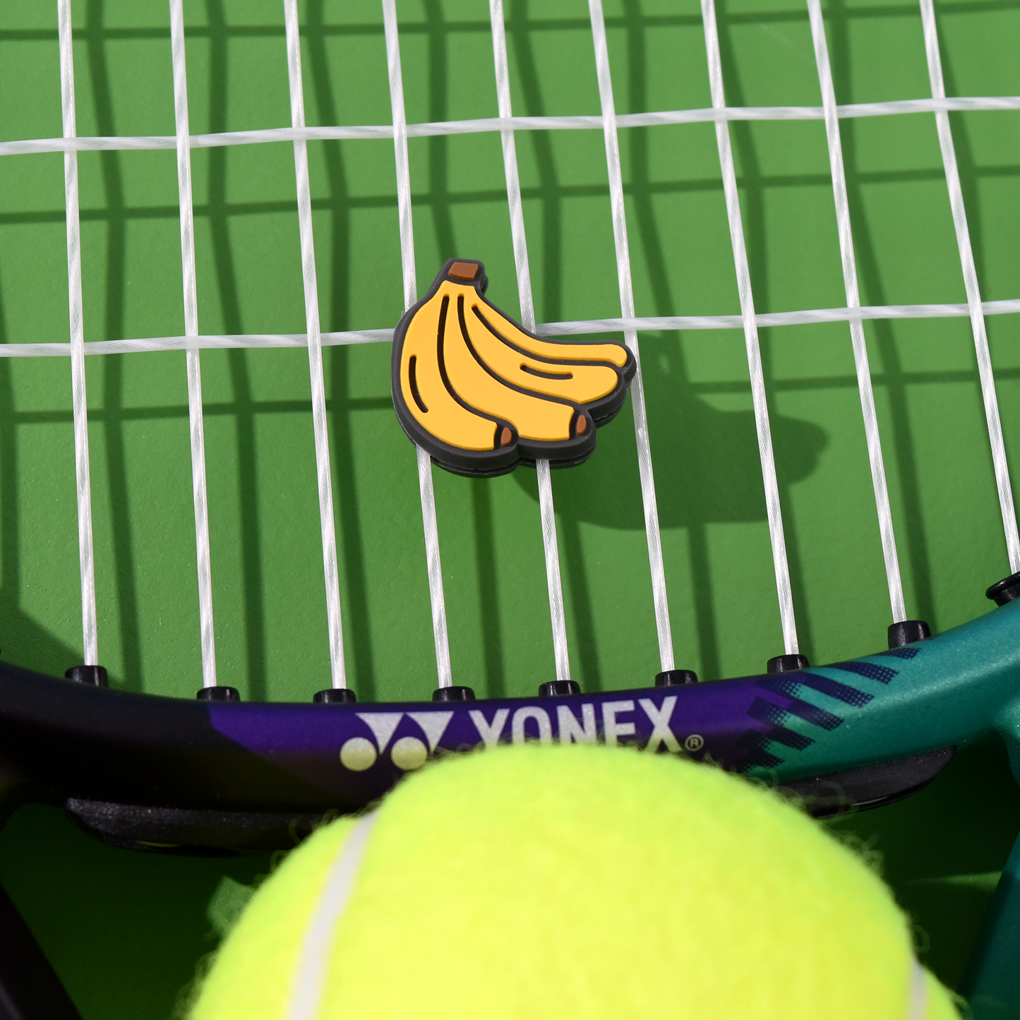 Delicious Dampeners - (2-Pack) Bananas - Food Tennis Vibration Dampener