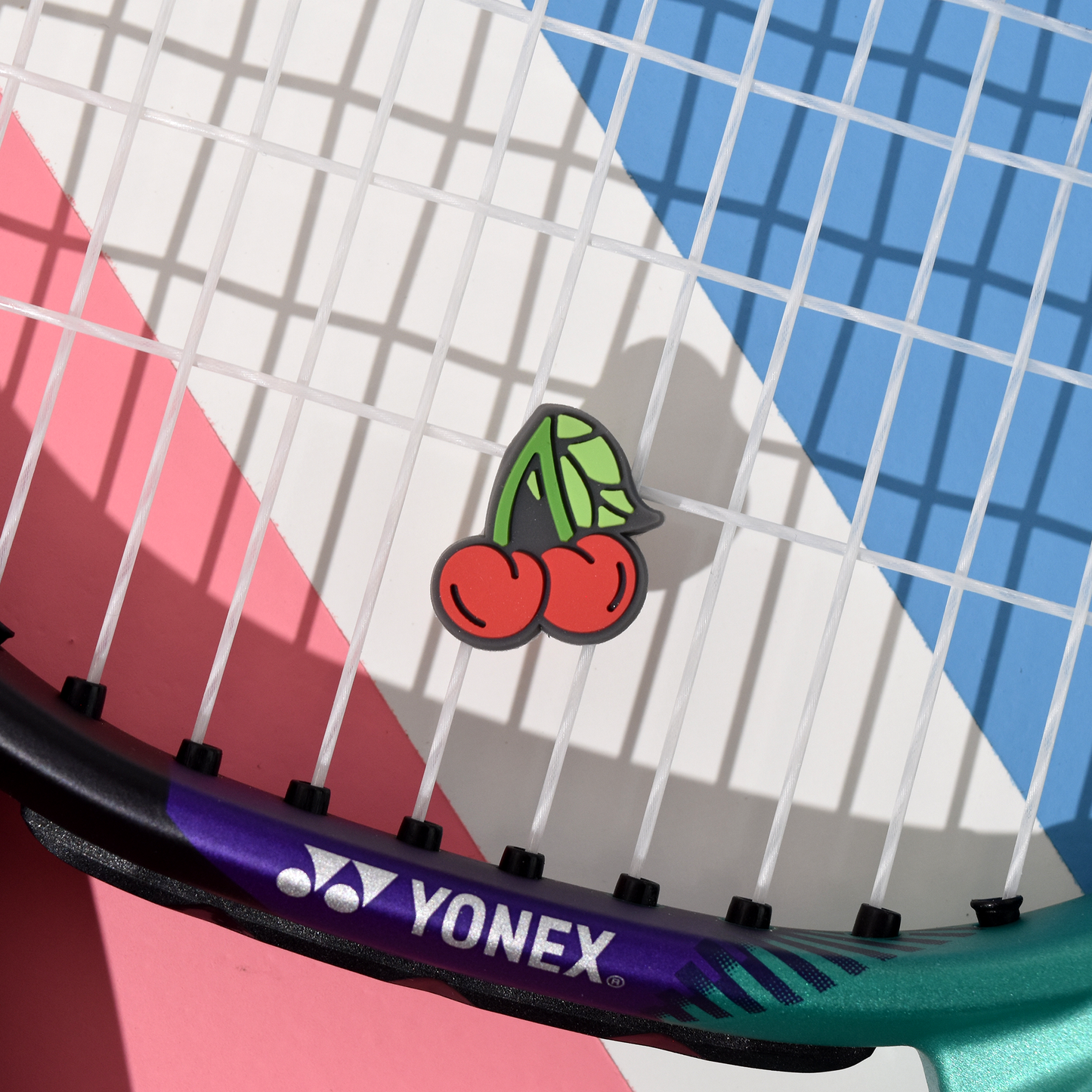 Delicious Dampeners - (2-Pack) Cherry - Food Tennis Vibration Dampener