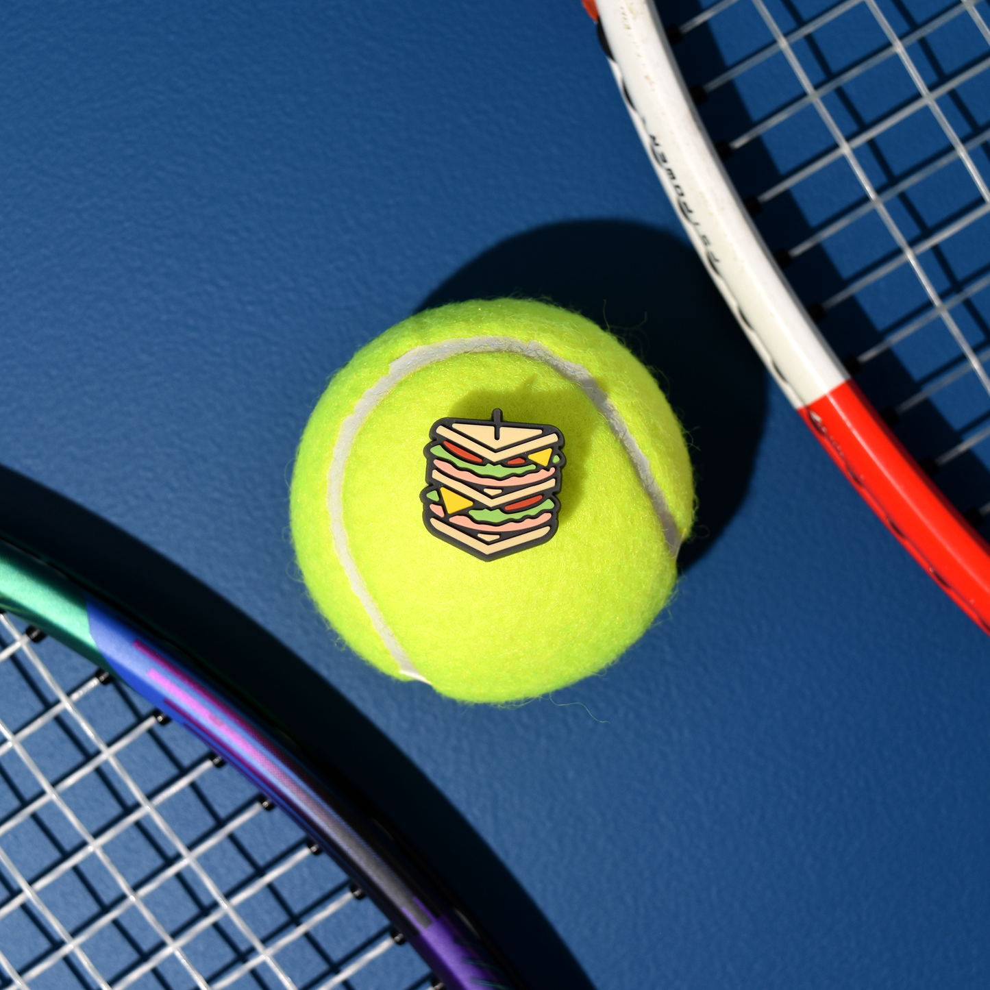 Delicious Dampeners - (2-Pack) Club Sandwich - Food Tennis Vibration Dampener