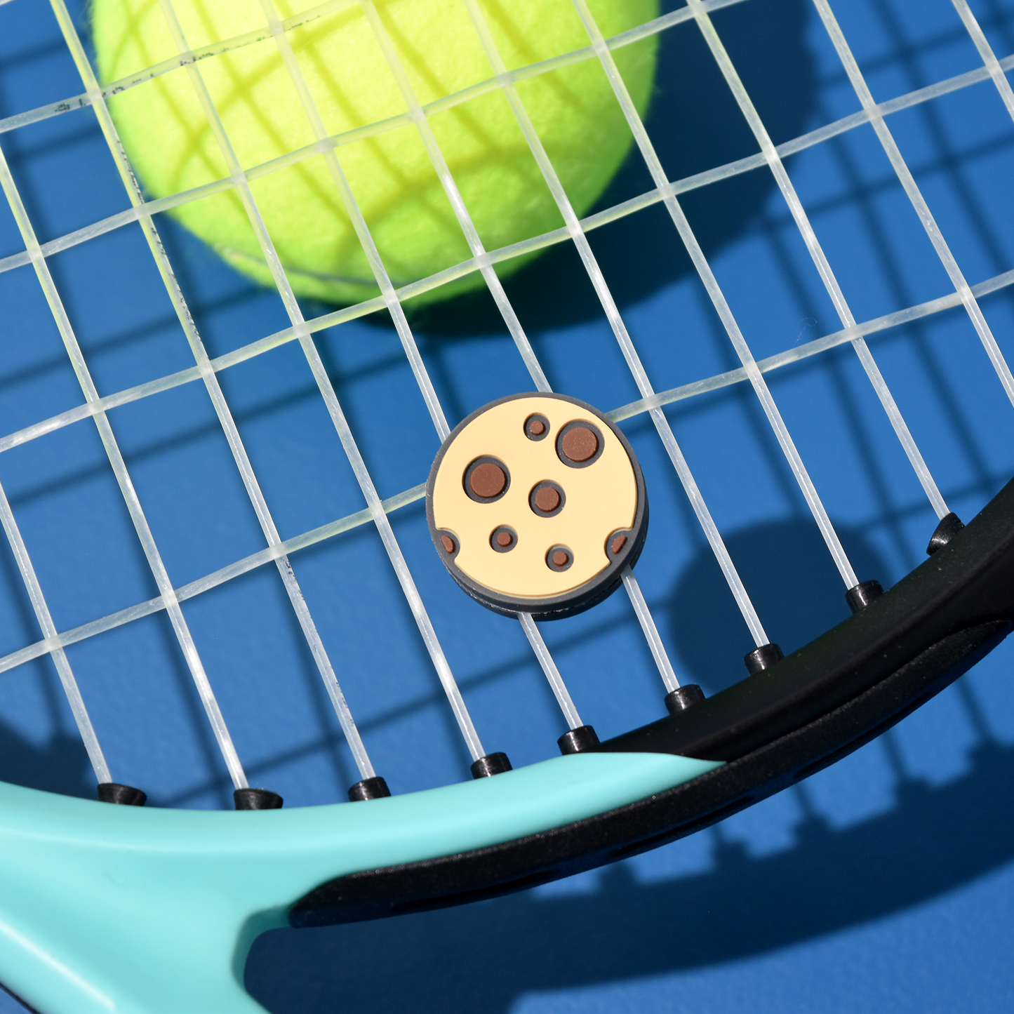 Delicious Dampeners - (2-Pack) Cookie - Food Tennis Vibration Dampener