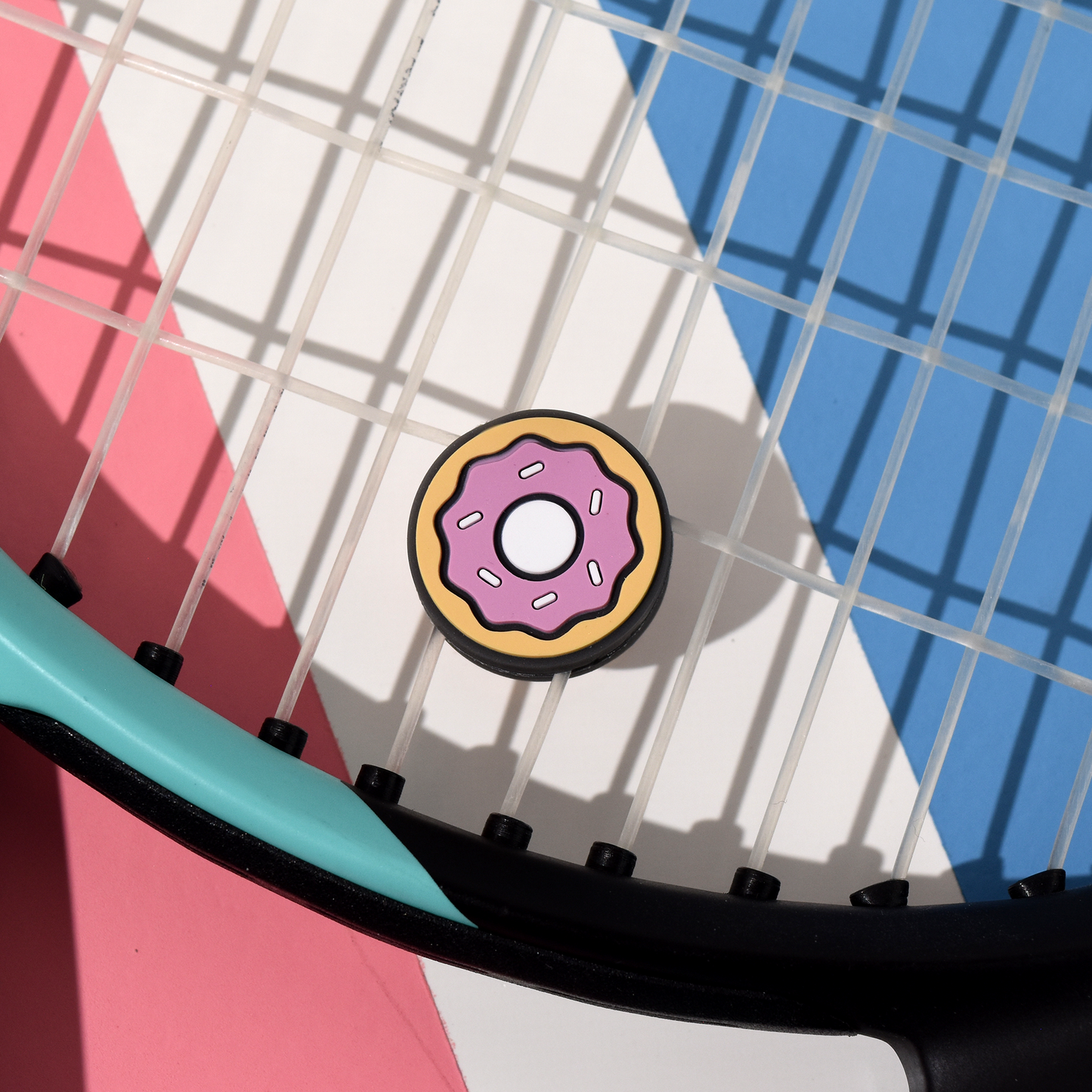 Delicious Dampeners - (2-Pack) Donut - Food Tennis Vibration Dampener