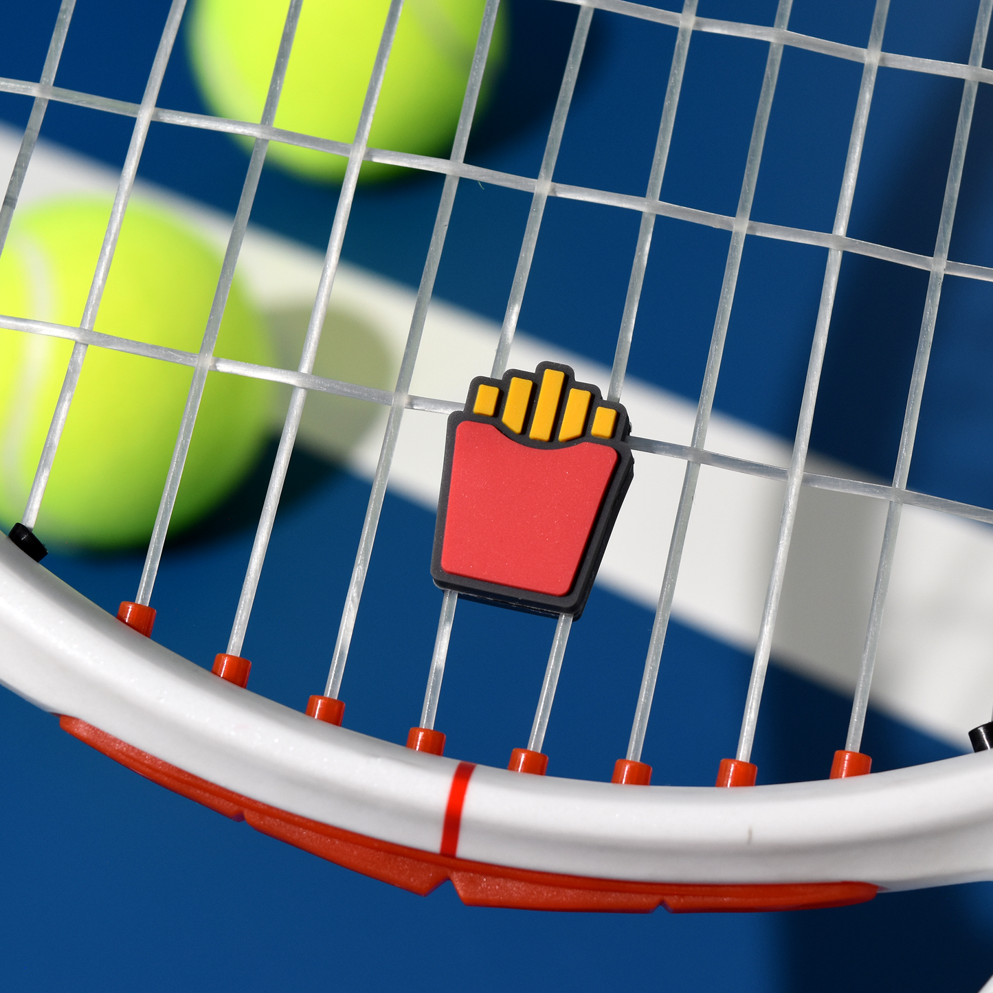 Delicious Dampeners - (2-Pack) French Fries - Food Tennis Vibration Dampener
