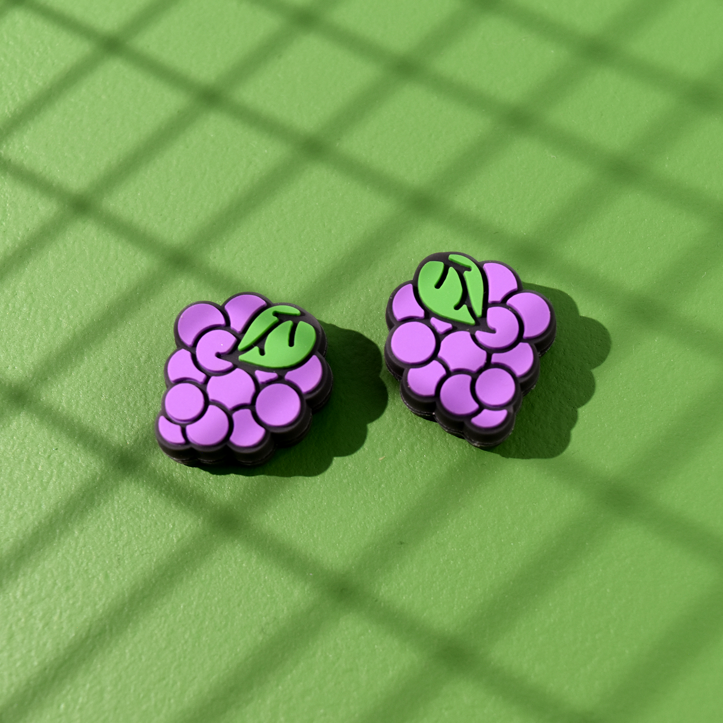 Delicious Dampeners - (2-Pack) Grapes - Food Tennis Vibration Dampener