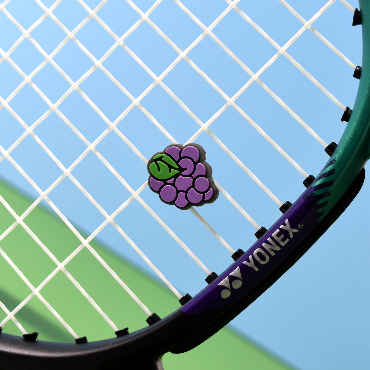 Delicious Dampeners - (2-Pack) Grapes - Food Tennis Vibration Dampener