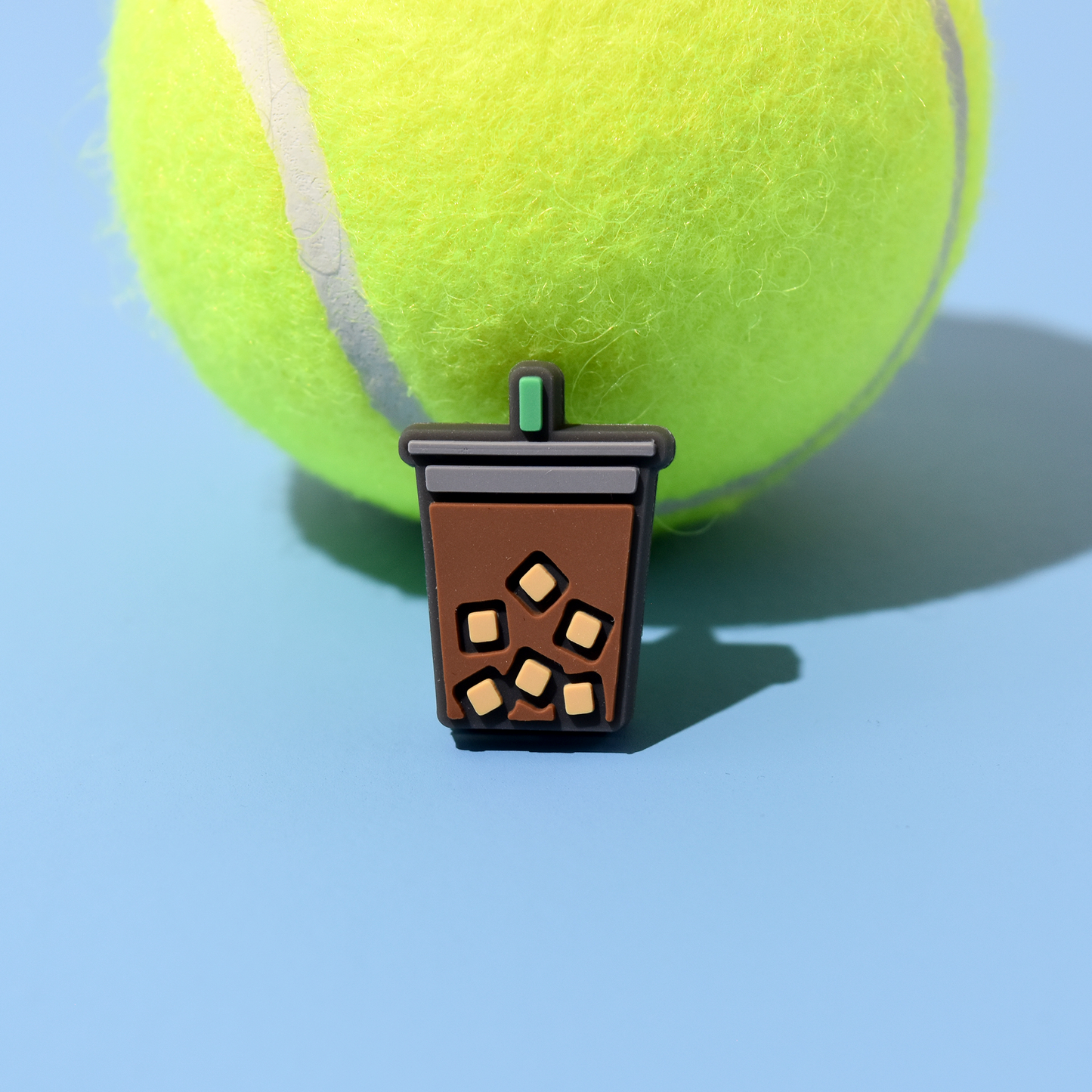 Delicious Dampeners - (2-Pack) Iced Coffee - Food Tennis Vibration Dampener