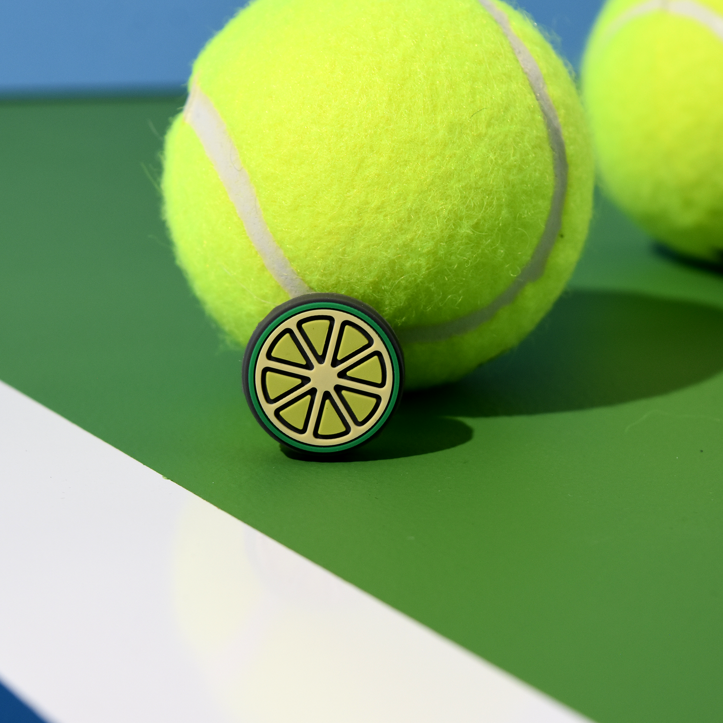 Delicious Dampeners - (2-Pack) Lime - Food Tennis Vibration Dampener