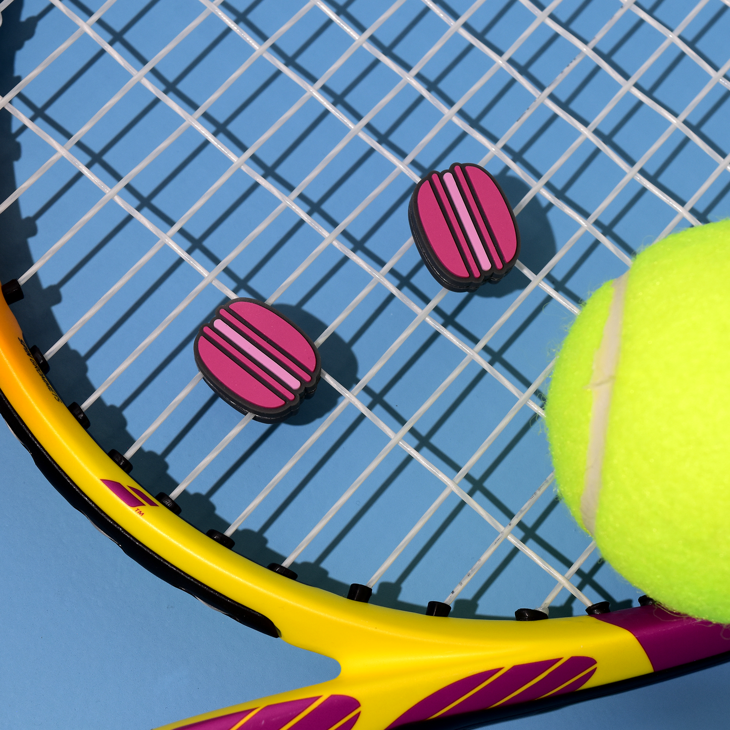 Delicious Dampeners - (2-Pack) Macaron - Food Tennis Vibration Dampener