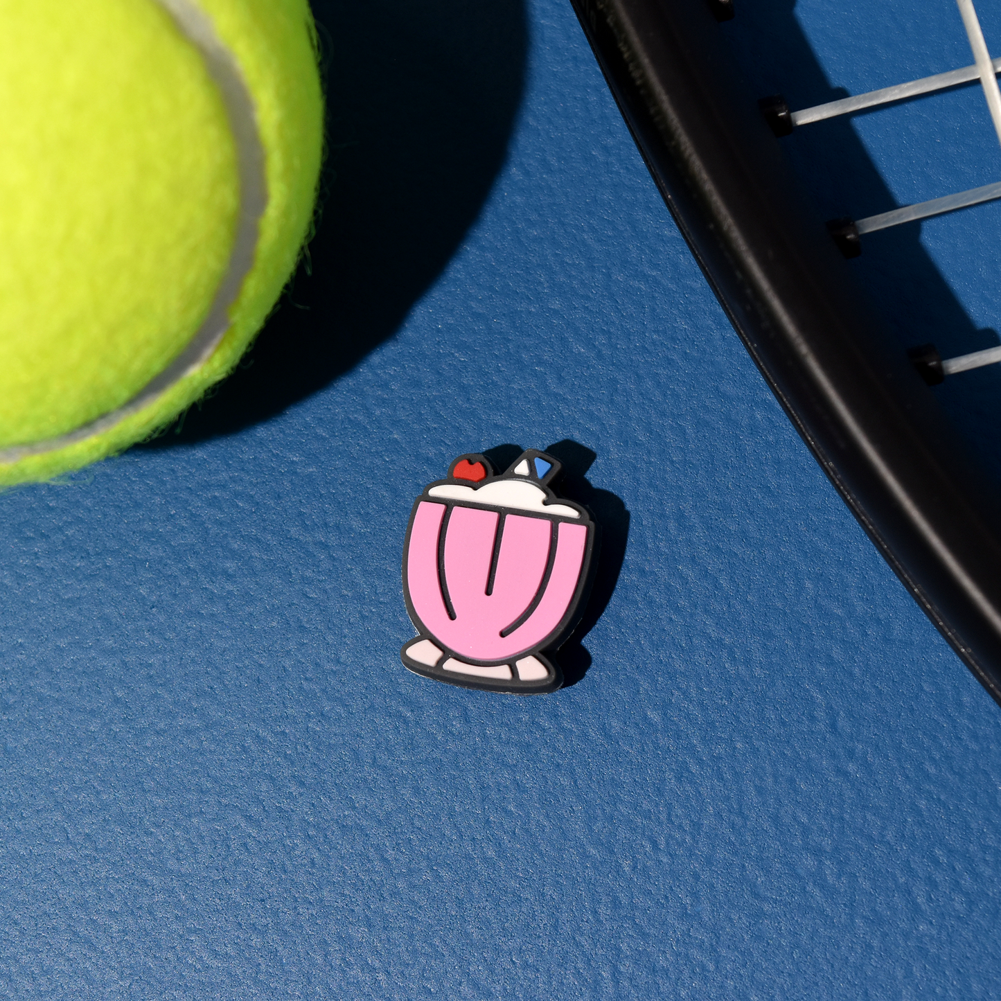 Delicious Dampeners - (2-Pack) Milkshake - Food Tennis Vibration Dampener