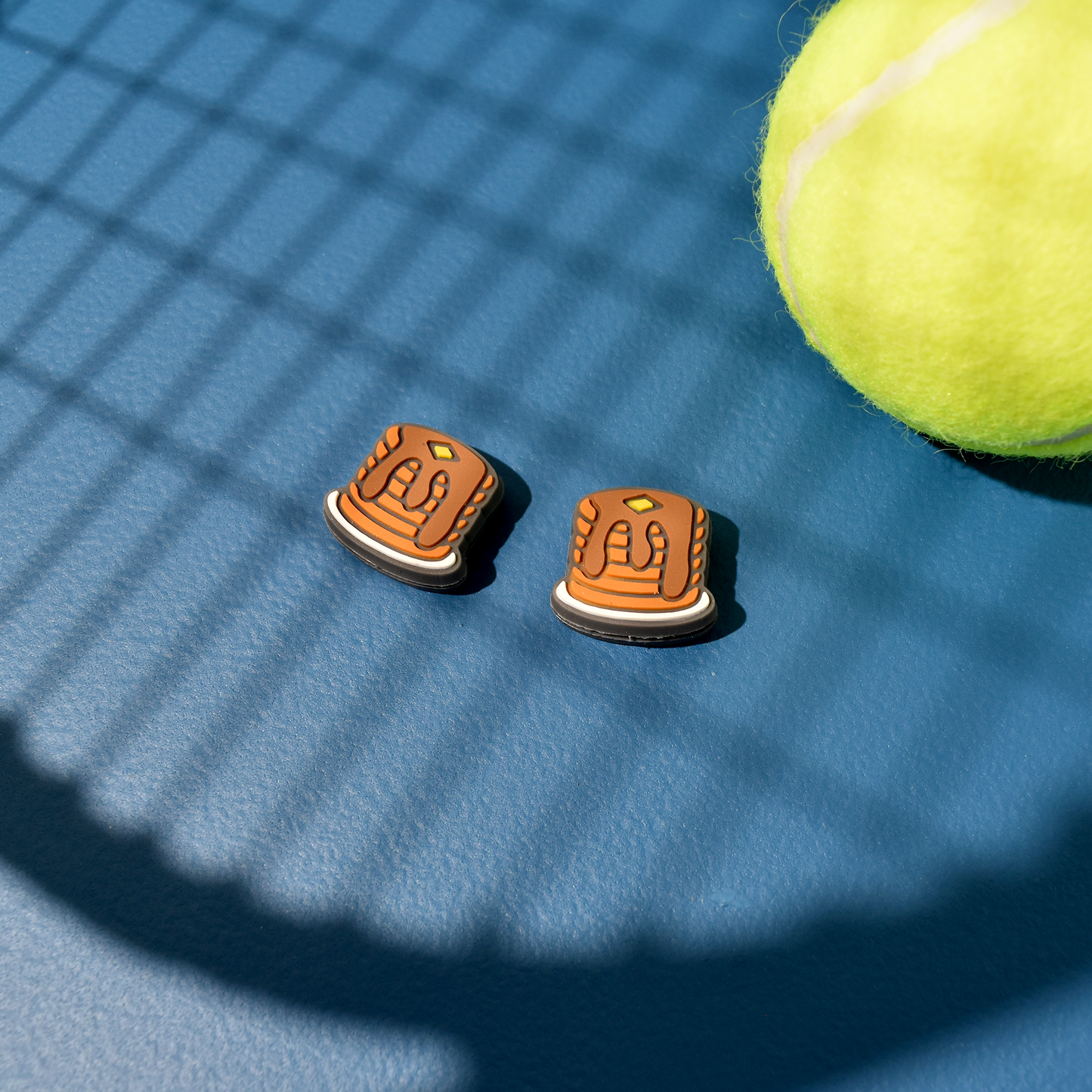 Delicious Dampeners - (2-Pack) Pancake Stack - Food Tennis Vibration Dampener