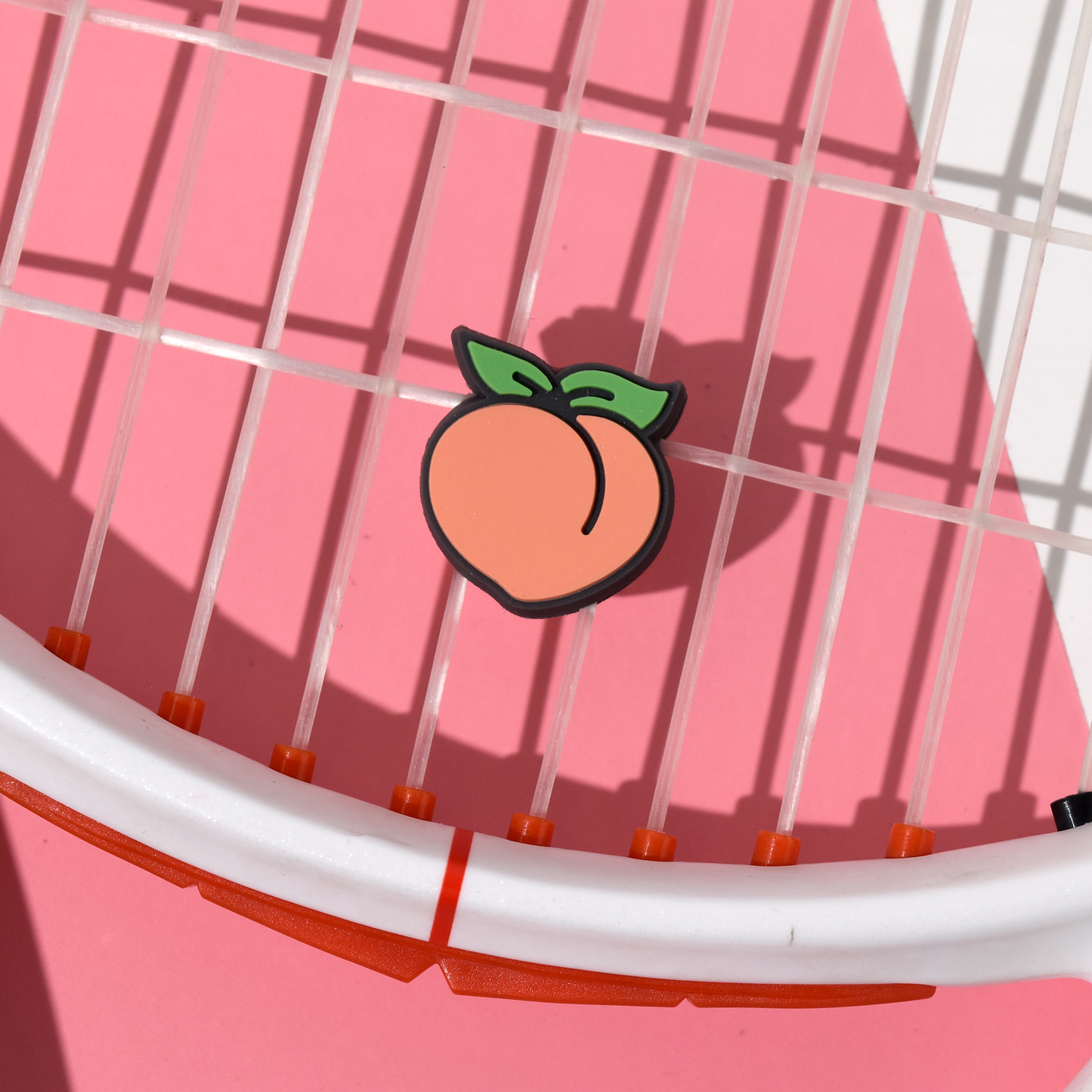 Delicious Dampeners - (2-Pack) Peach - Food Tennis Vibration Dampener