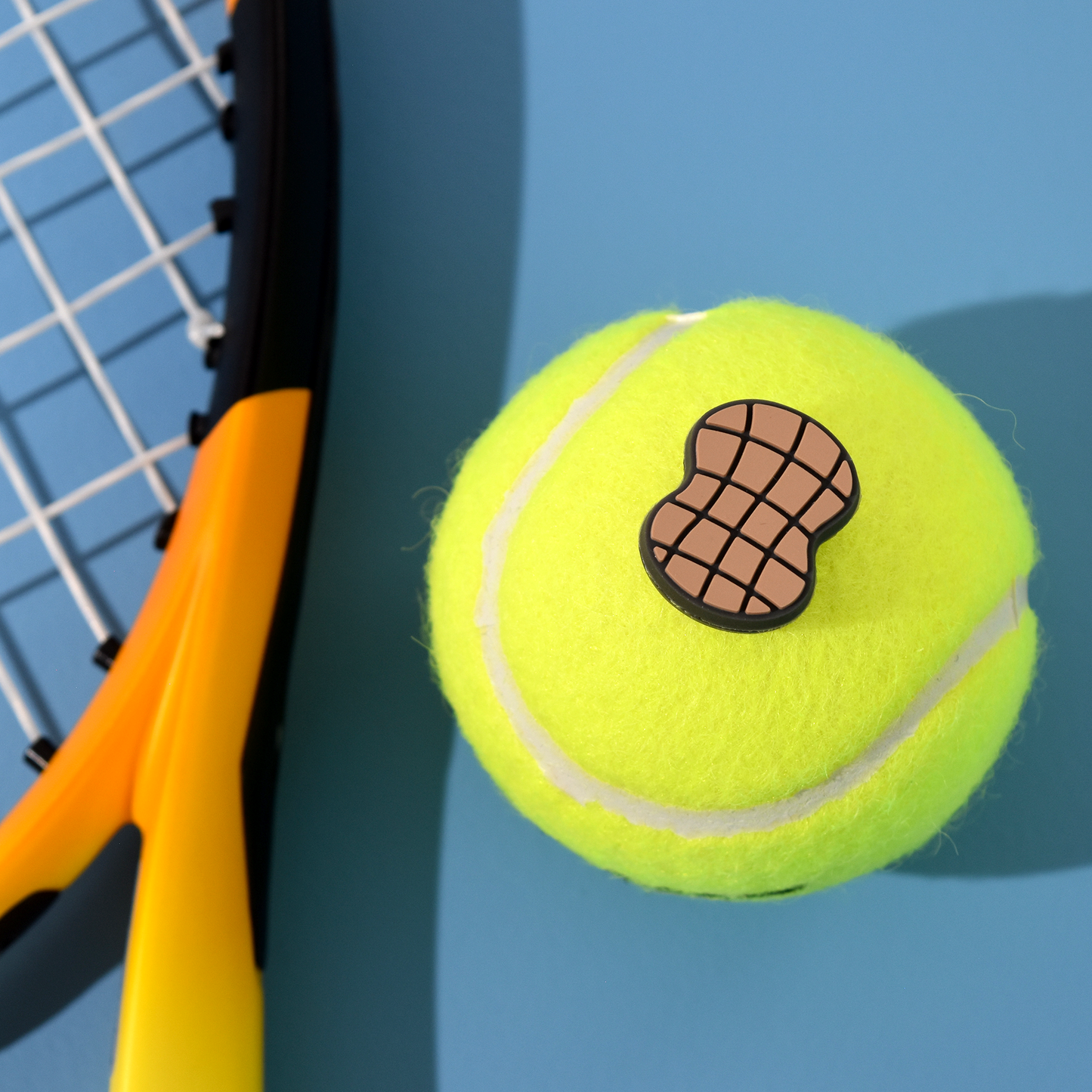 Delicious Dampeners - (2-Pack) Peanut - Food Tennis Vibration Dampener