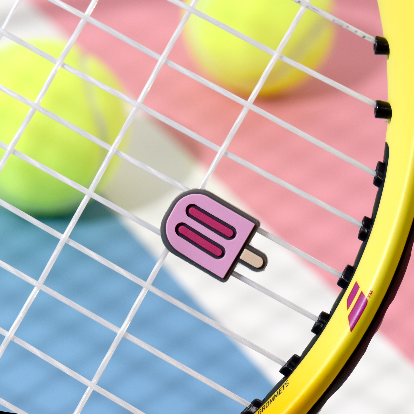 Delicious Dampeners - (2-Pack) Popsicle - Food Tennis Vibration Dampener