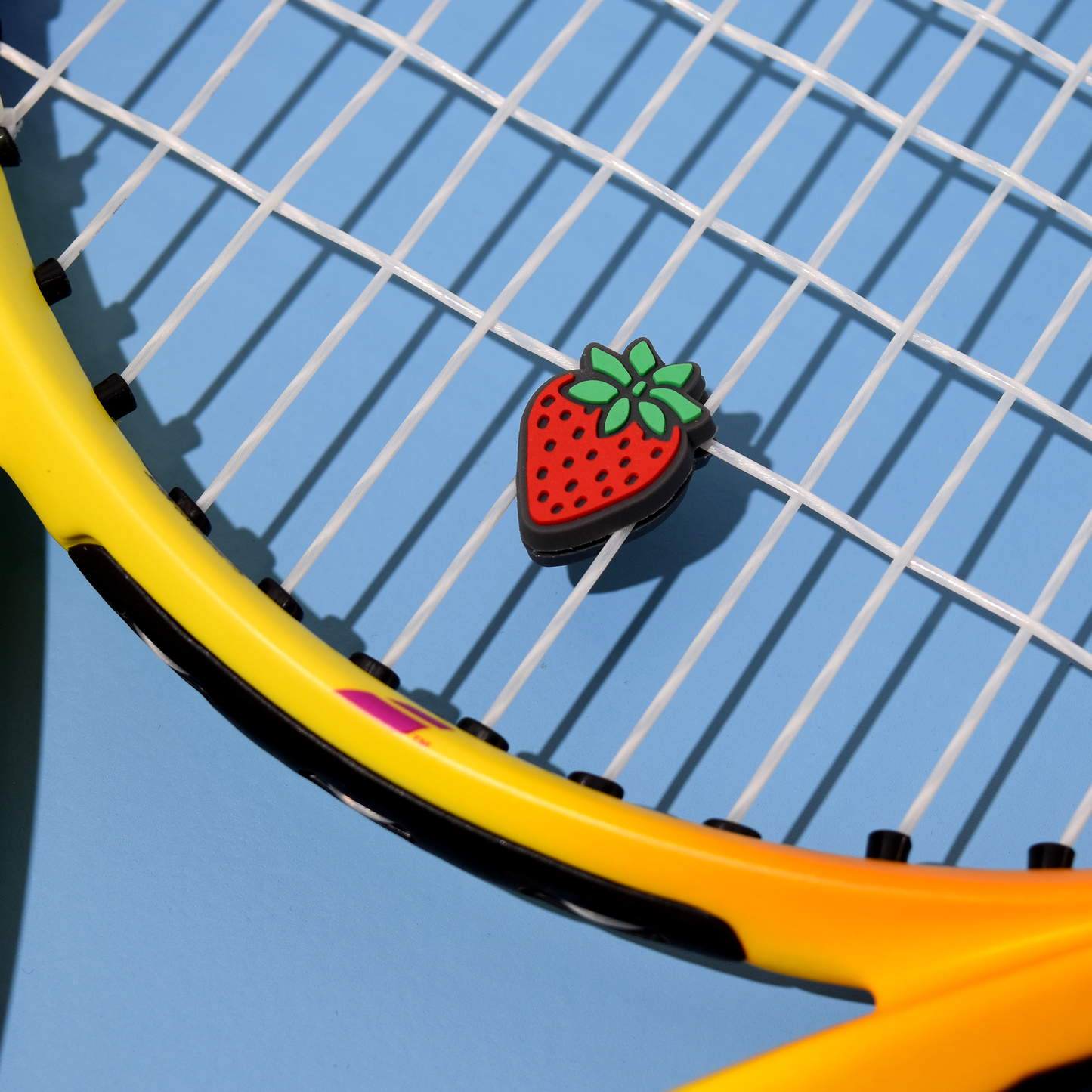 Delicious Dampeners - (2-Pack) Strawberry - Food Tennis Vibration Dampener
