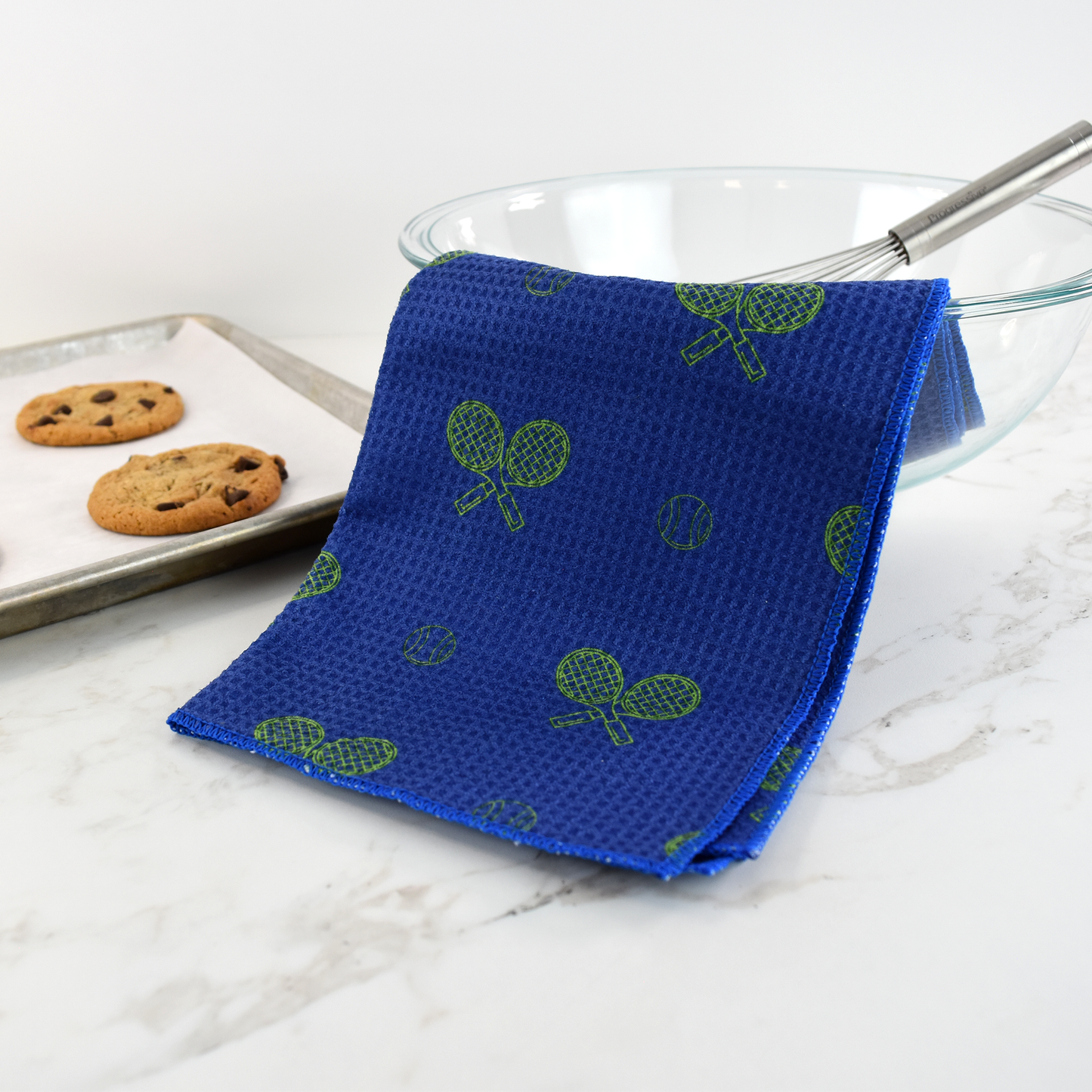 Tennis Dish Towel - Night Match Blue