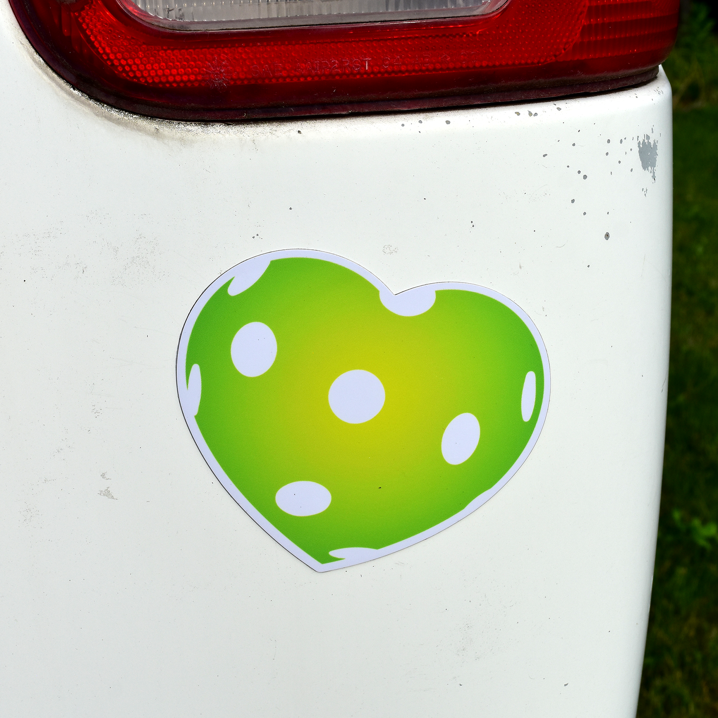 Pickleball Heart Magnet - Green