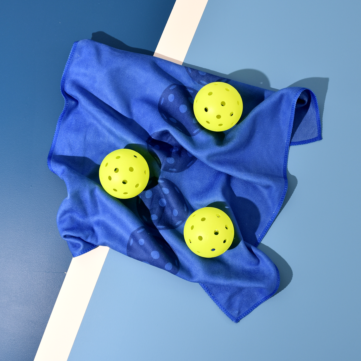 Pickleball Towel - Blue - Pickleball Balls
