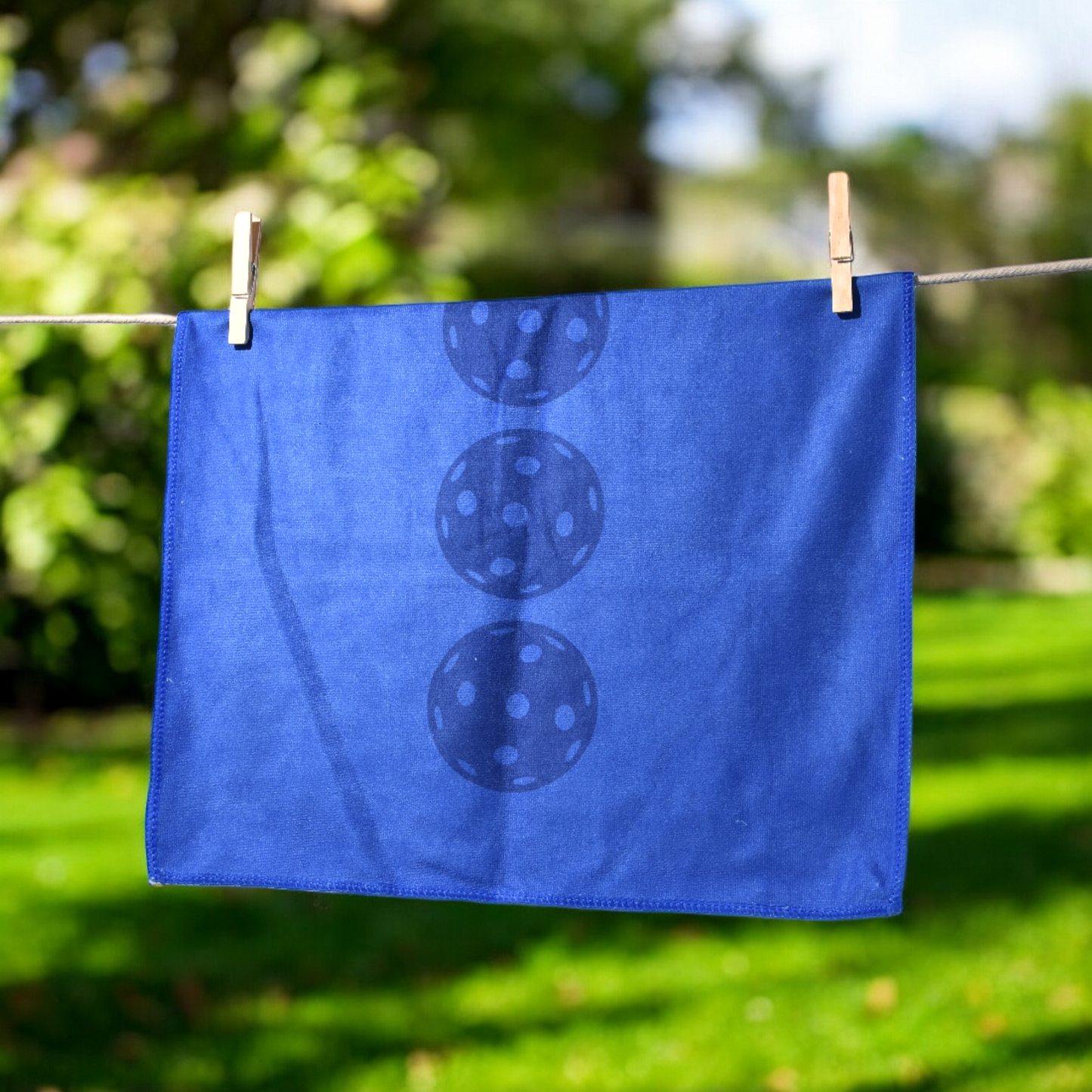 Pickleball Towel - Blue - Pickleball Balls