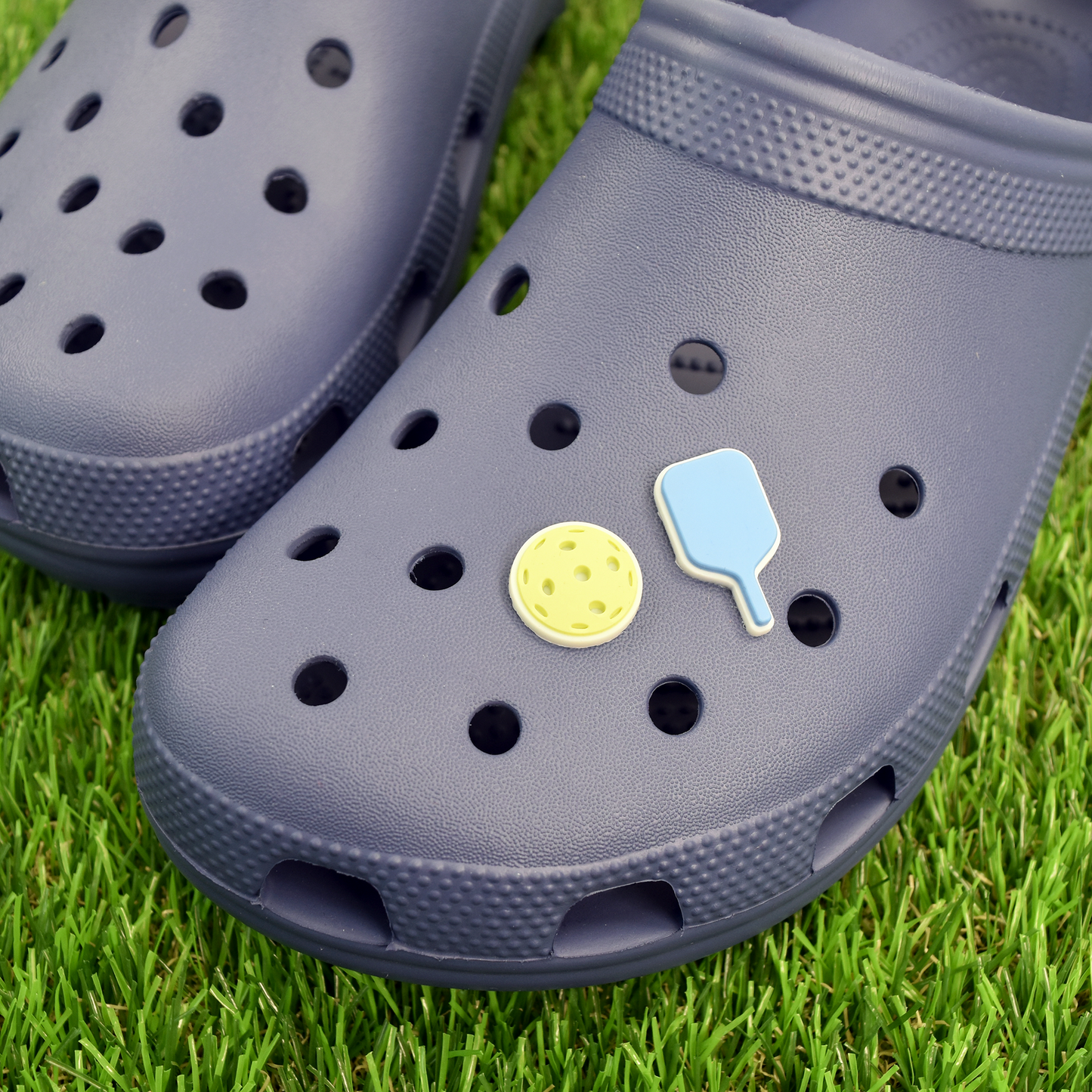 Pickleball Shoe Charms - Blue (2-Pack)