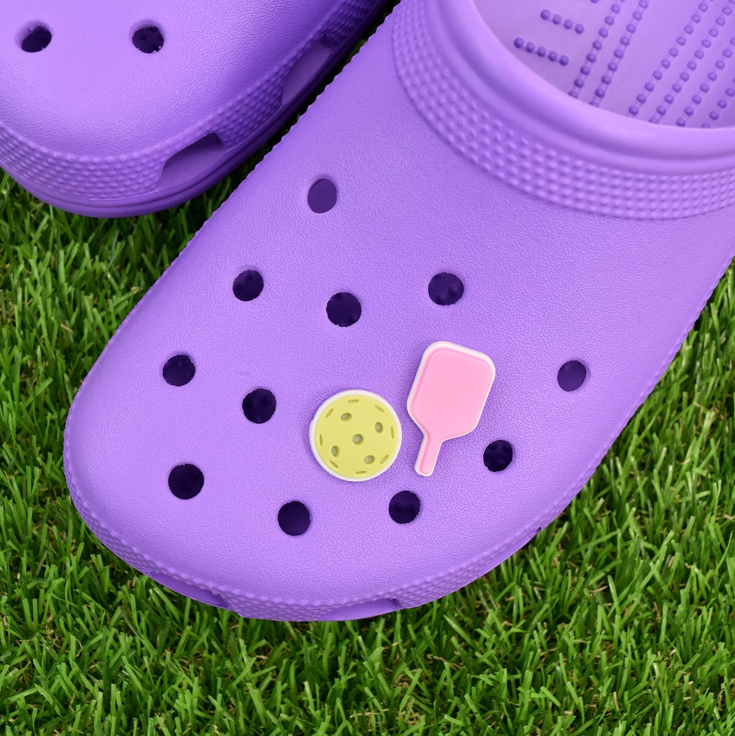Pickleball Shoe Charms - Pink (2-Pack)