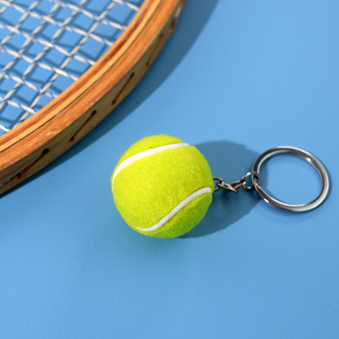 Tennis Ball Keychain - Green