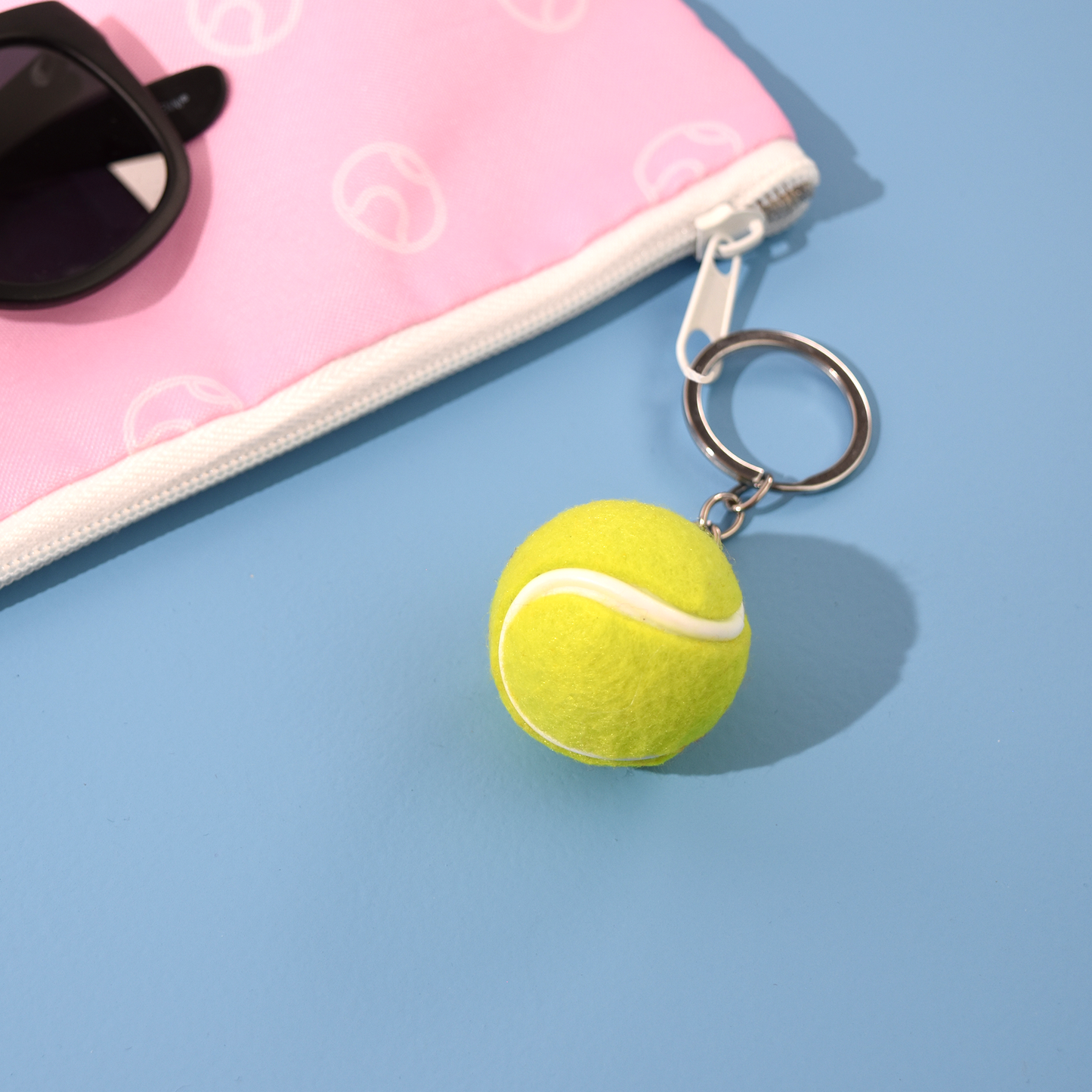 Tennis Ball Keychain - Green