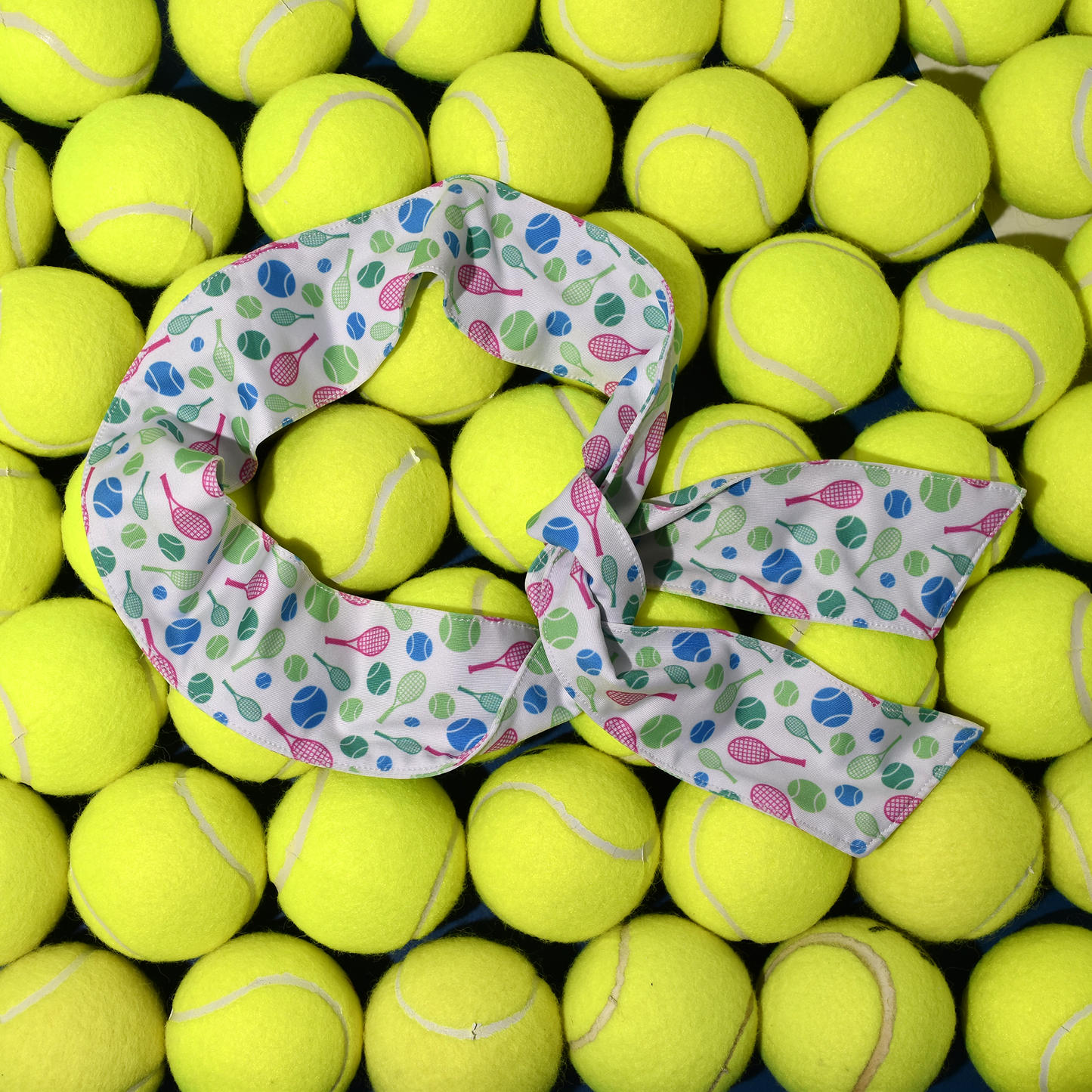 Tennis Headband Tie - White