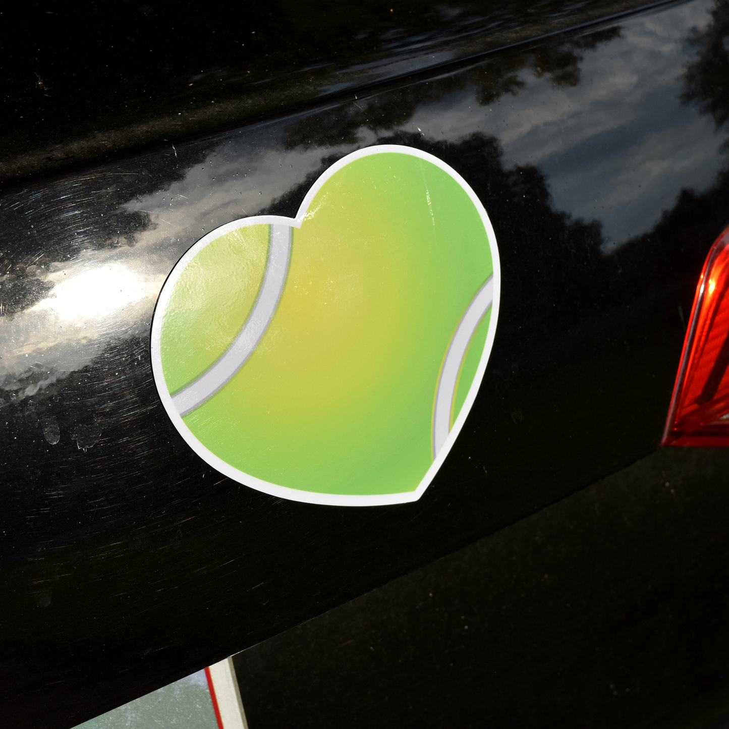 Tennis Heart Magnet - Green