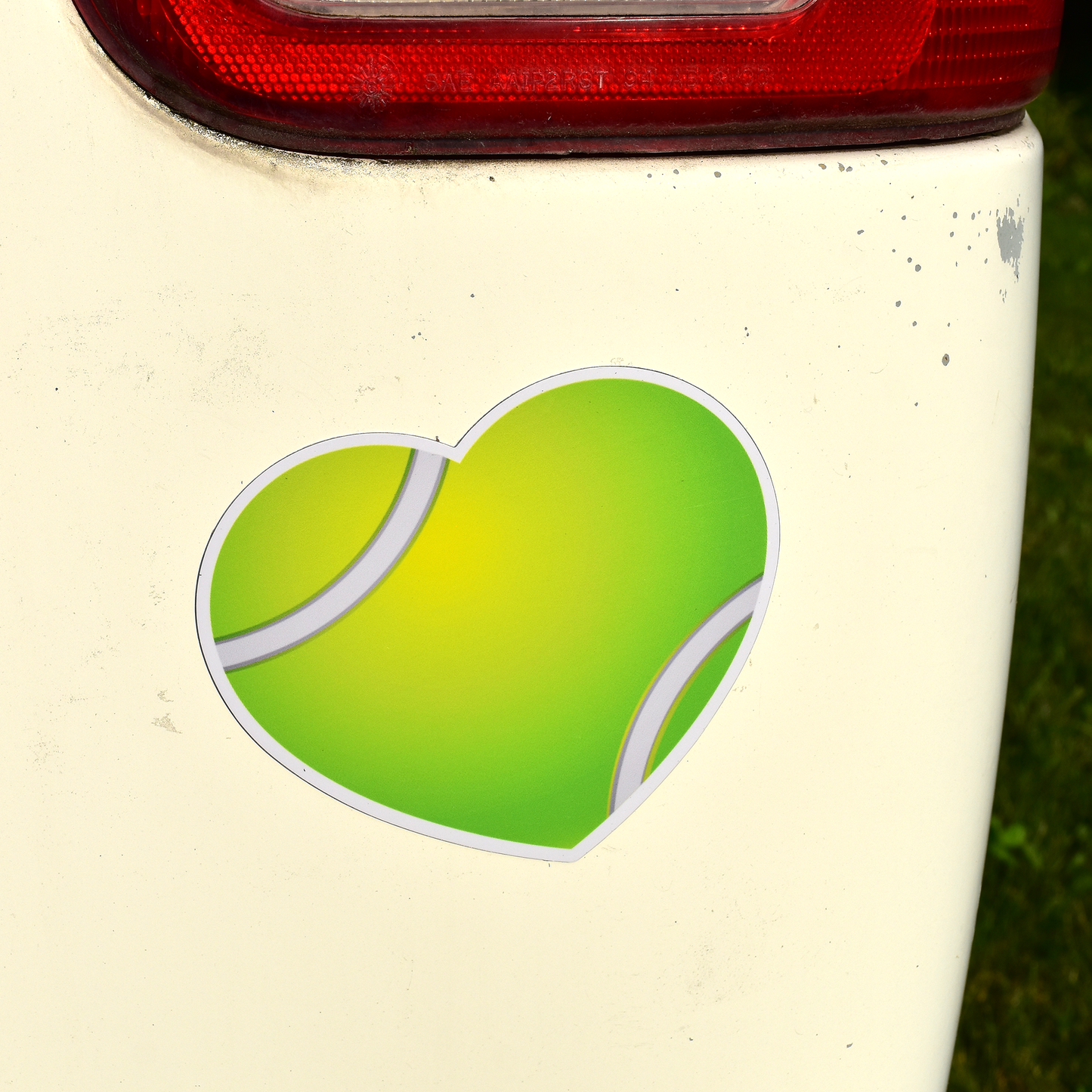 Tennis Heart Magnet - Green