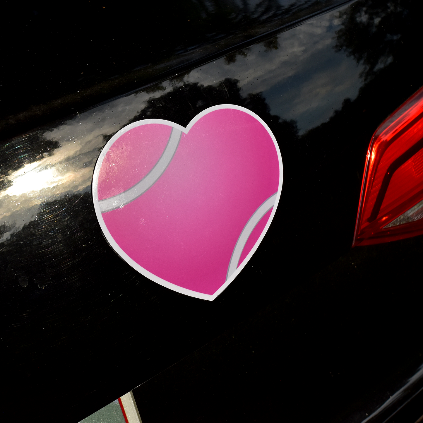 Tennis Heart Magnet - Pink