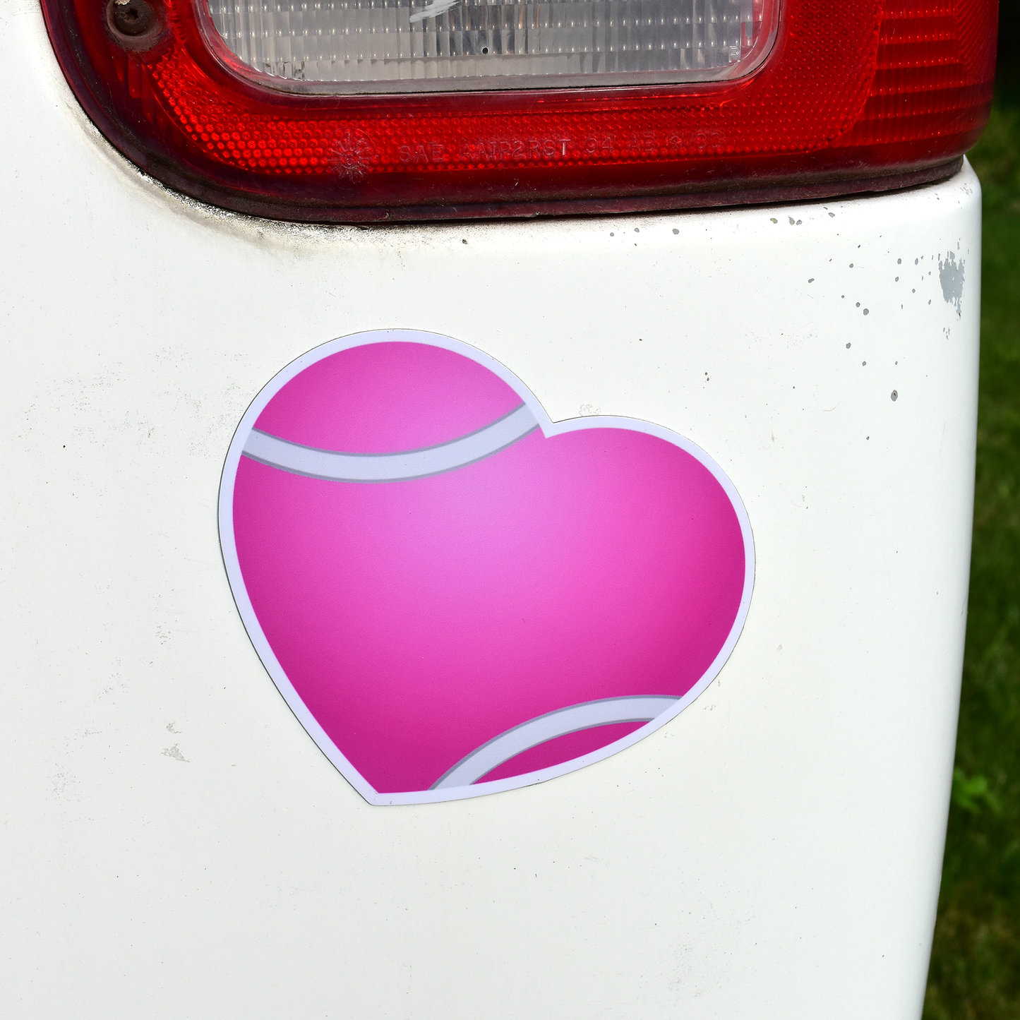 Tennis Heart Magnet - Pink