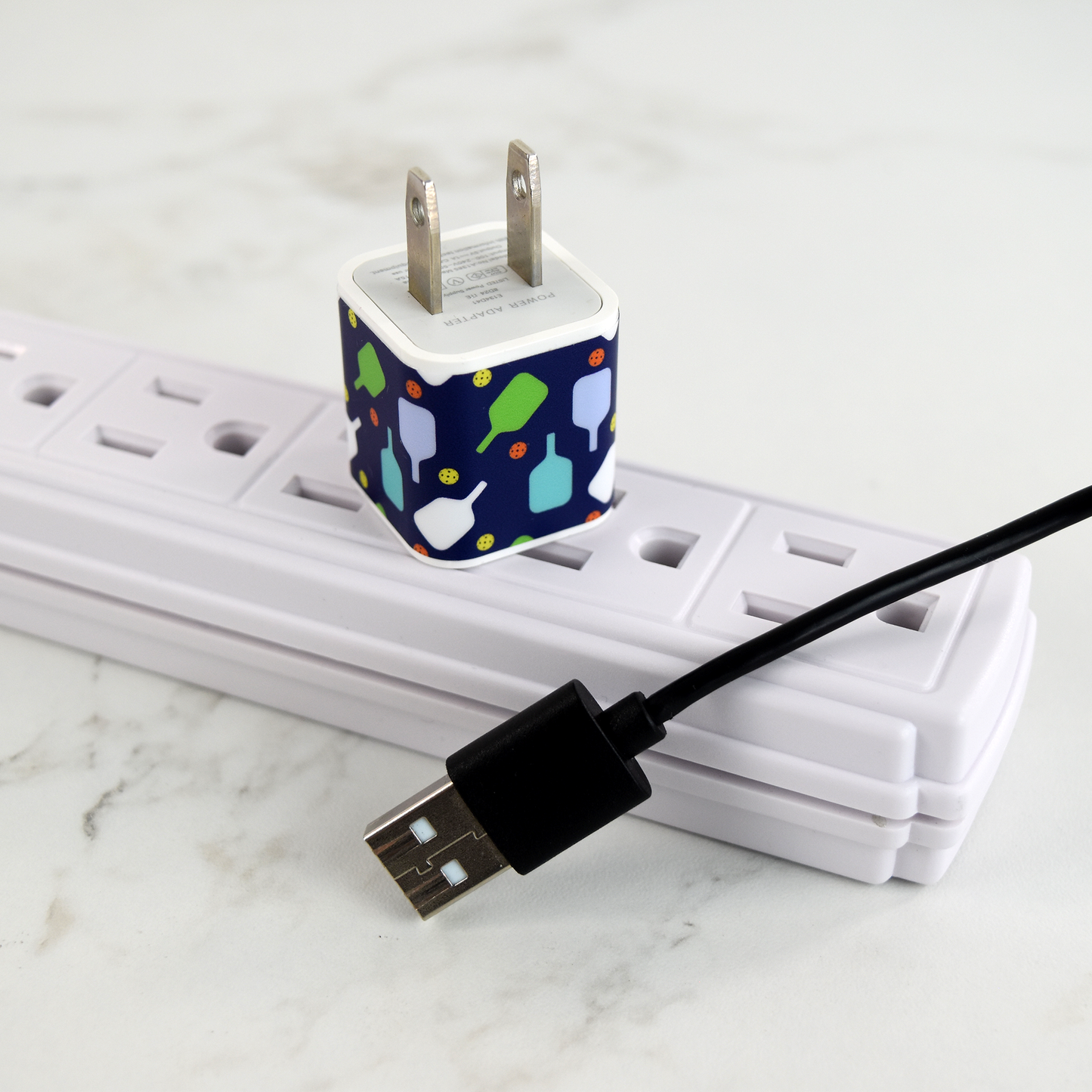 Pickleball USB Adaptor Plug - Navy
