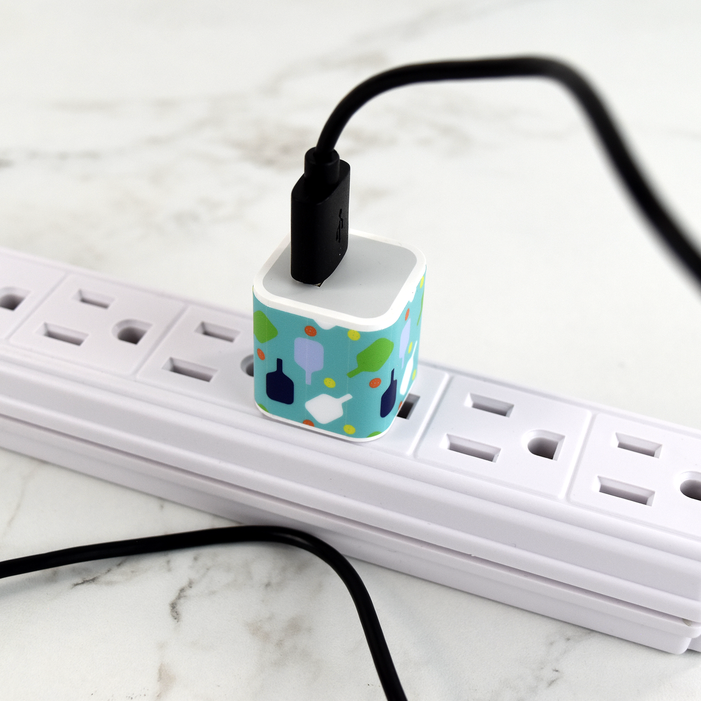 Pickleball USB Adaptor Plug - Teal