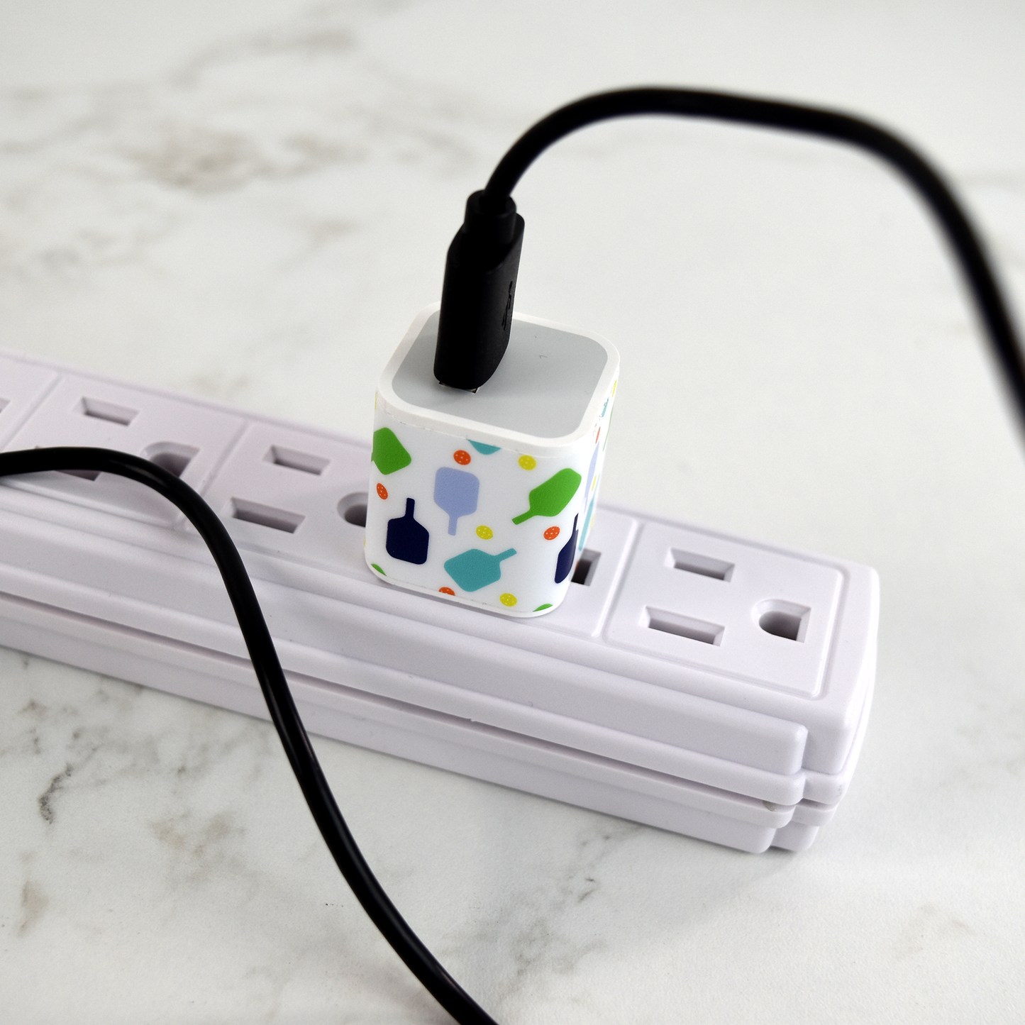 Pickleball USB Adaptor Plug - White
