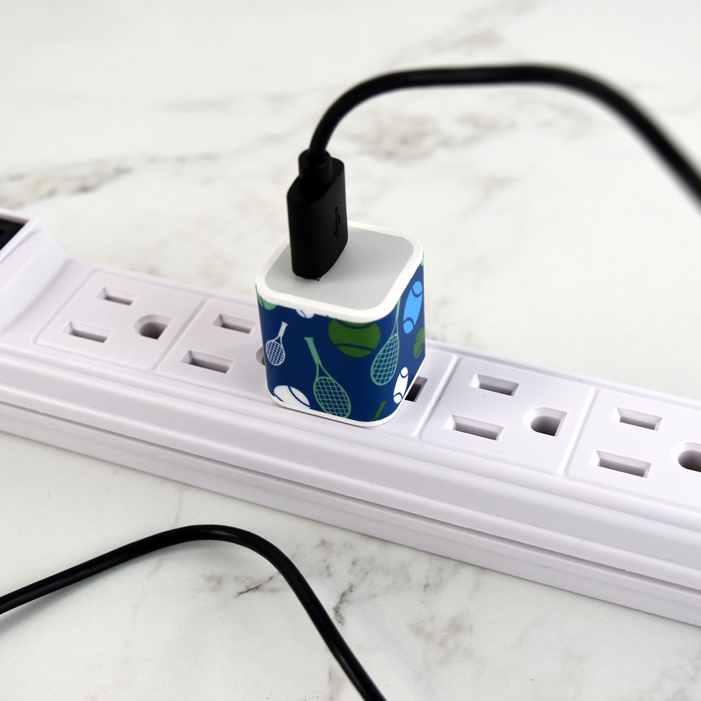 Tennis USB Adaptor Plug - Blue