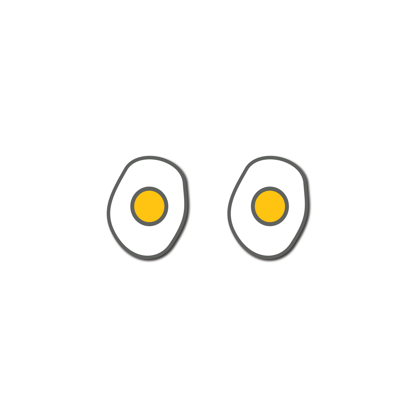 Delicious Dampeners - (2-Pack) Fried Egg - Food Tennis Vibration Dampener