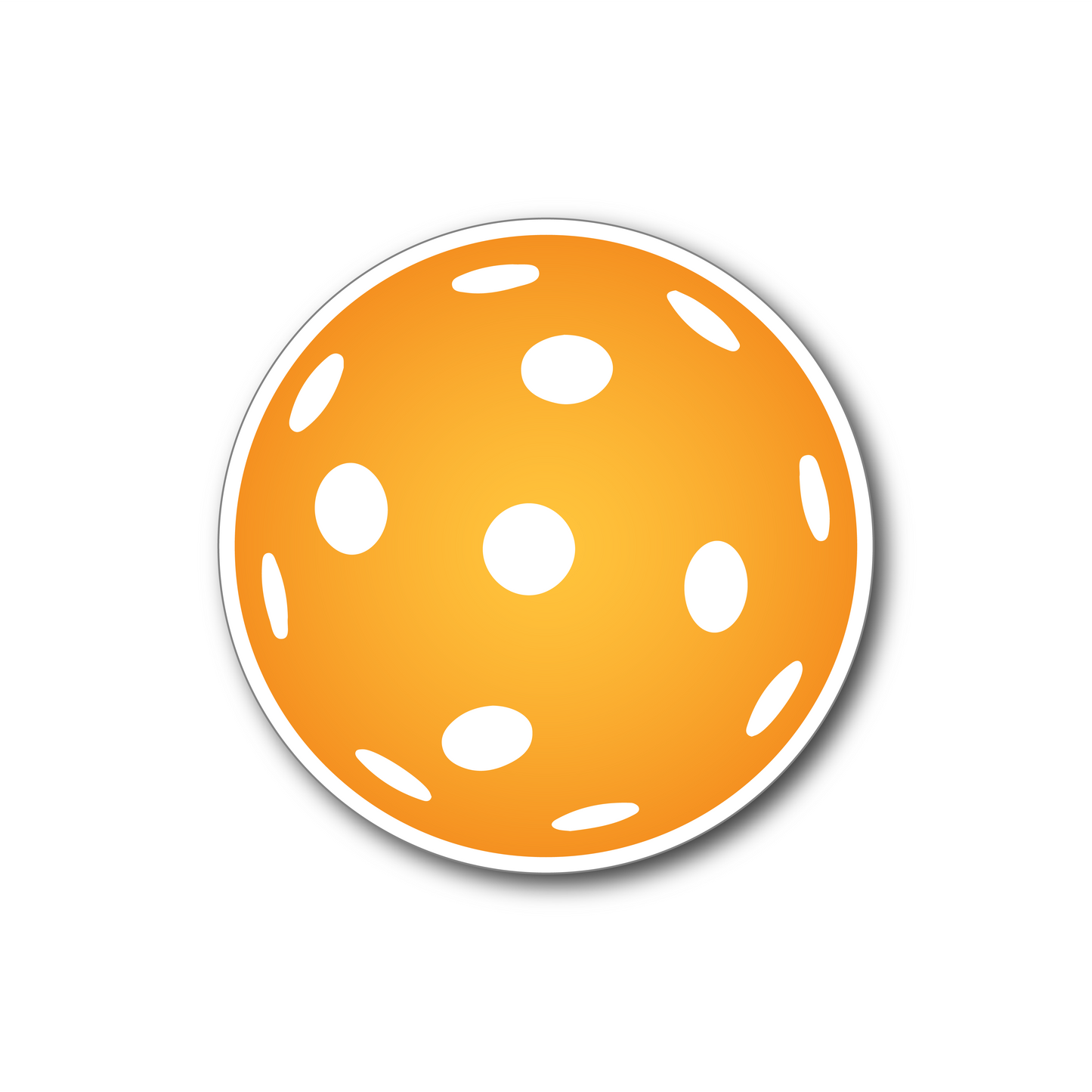 Pickleball Magnet - Orange - Racquet Inc Tennis Gifts