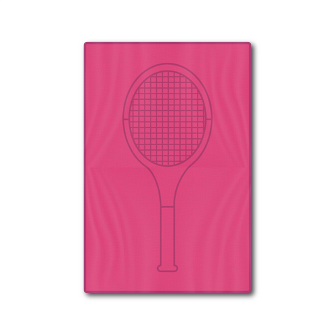 Tennis Towel - Pink - Tennis Racquet - Racquet (Racket) Inc Tennis Gifts