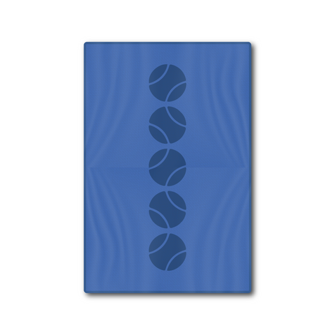 Tennis Towel - Blue - Tennis Balls - Racquet (Racket) Inc Tennis Gifts