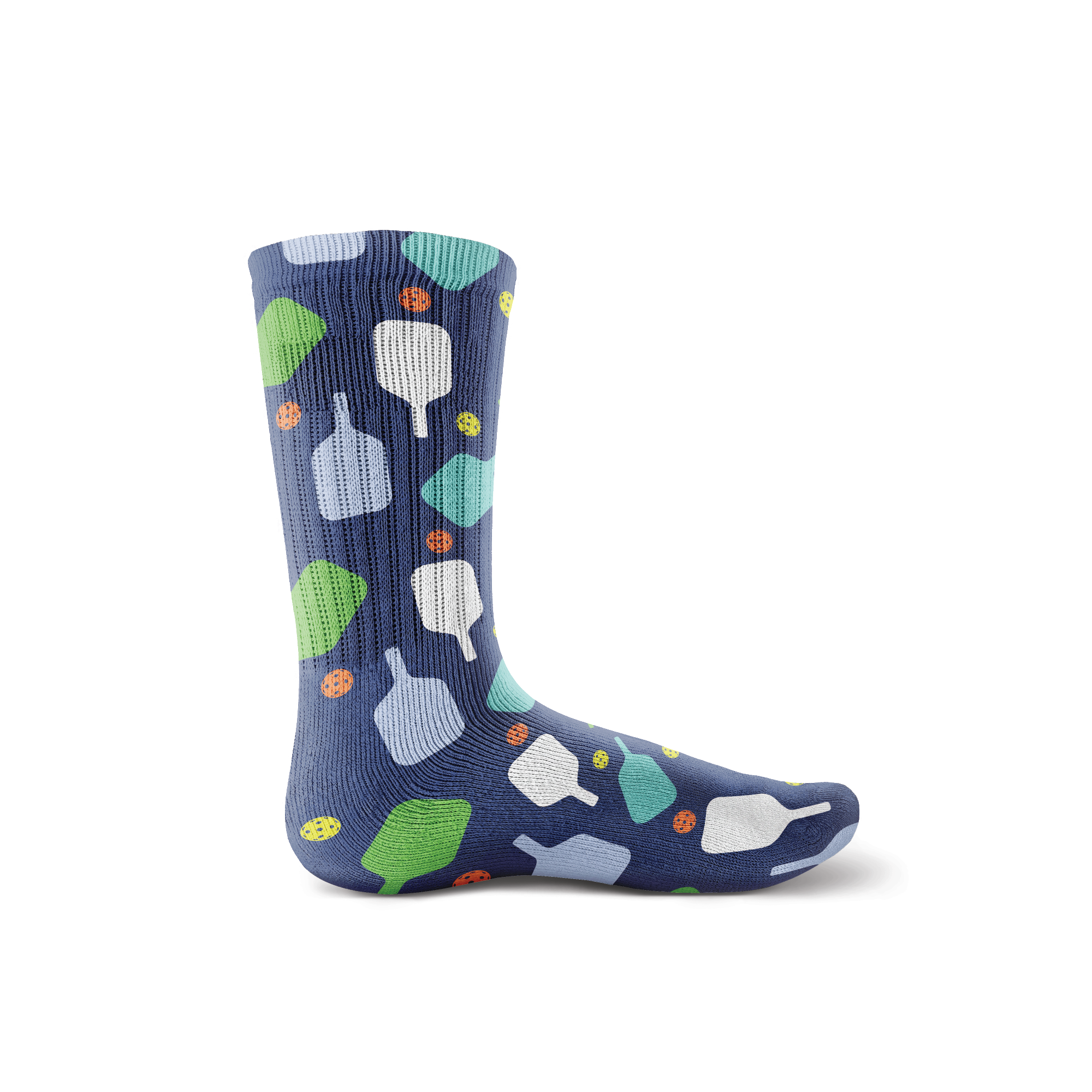 Men's Pickleball Dress Socks Dark Blue Racquet Inc