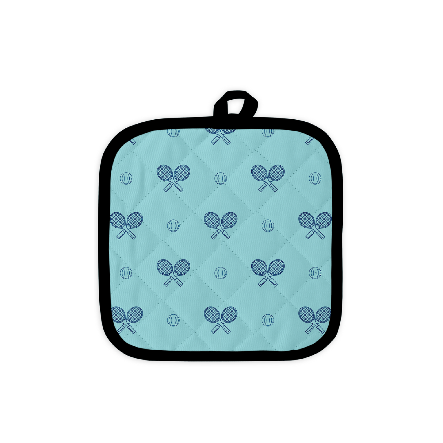 Tennis Pot Holder - Clear Skies Blue - Racquet (Racket) Inc Tennis Gifts