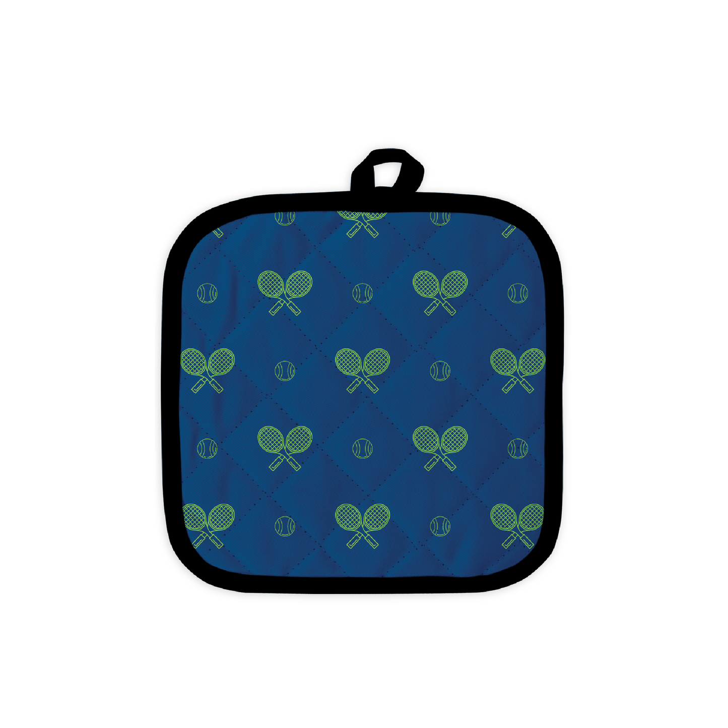 Tennis Pot Holder - Night Match Blue - Racquet (Racket) Inc Tennis Gifts