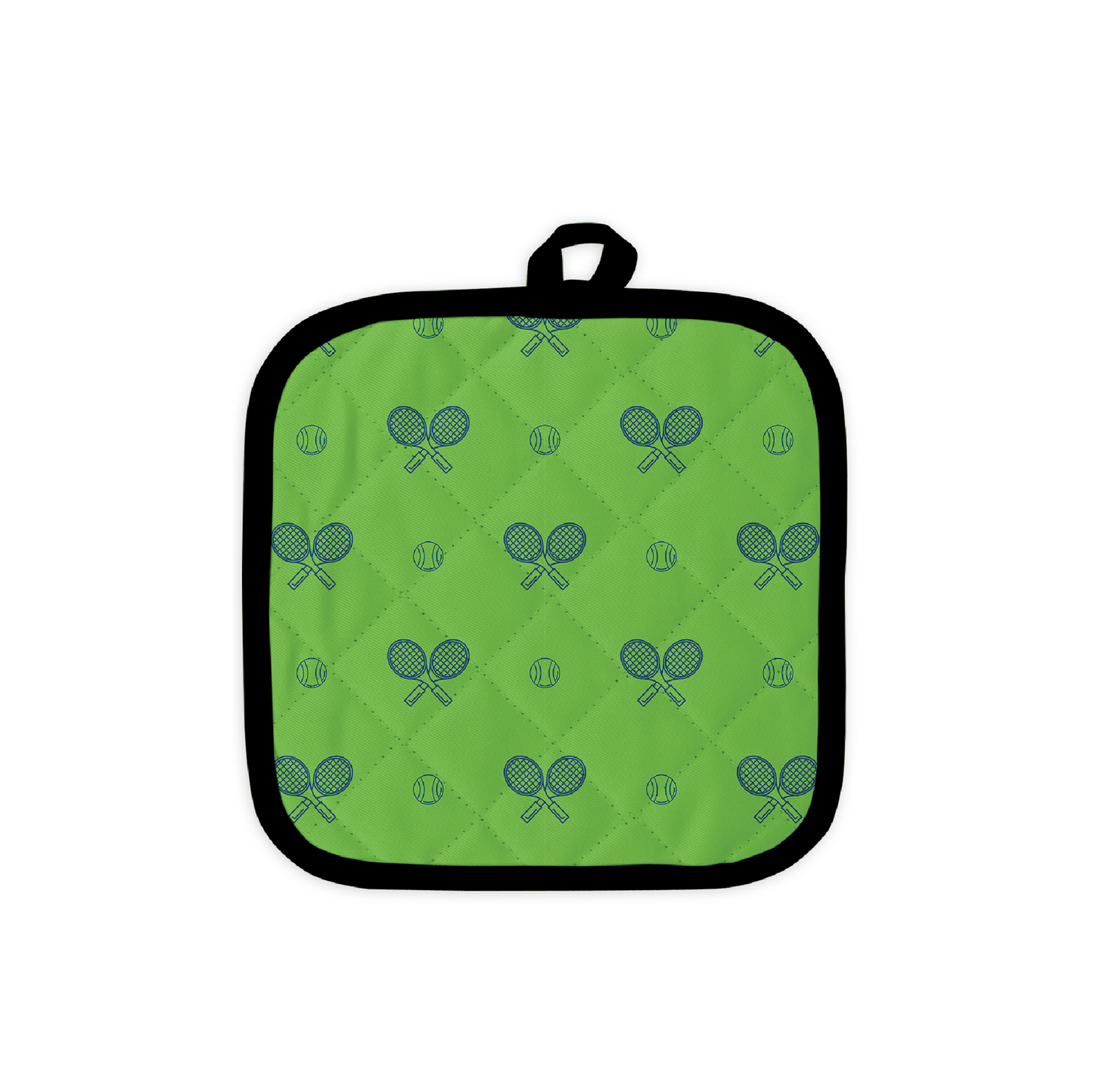 Tennis Pot Holder - Grass Court Green - Racquet (Racket) Inc Tennis Gifts