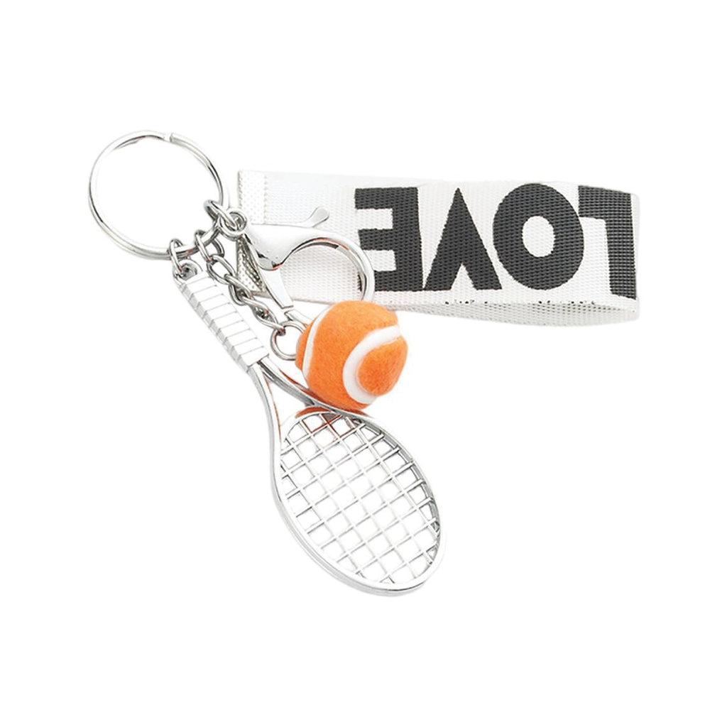 Tennis Racquet Keychain Orange Racquet Inc Tennis Racquet Keychain