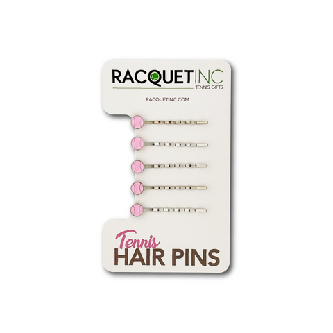 Tennis Hair Pins (5-Pack) - Pink