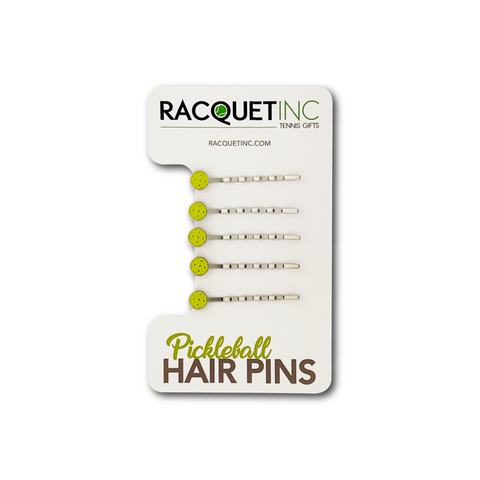 Pickleball Hair Pins (5-Pack) - Green