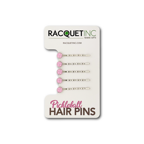 Pickleball Hair Pins (5-Pack) - Pink