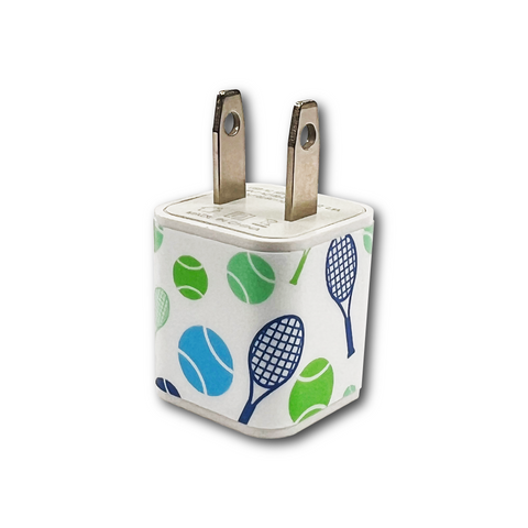 Tennis USB Adaptor Plug - White