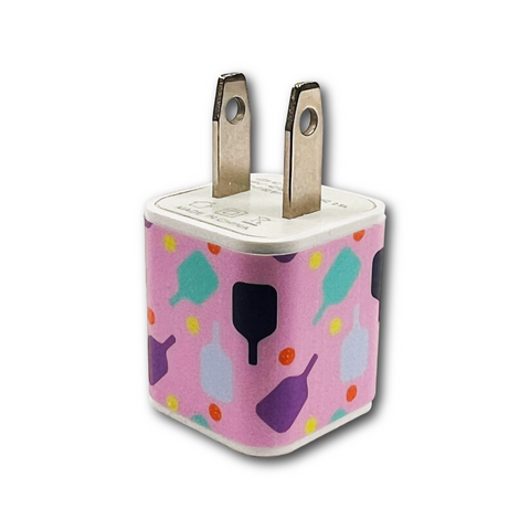 Pickleball USB Adaptor Plug - Pink