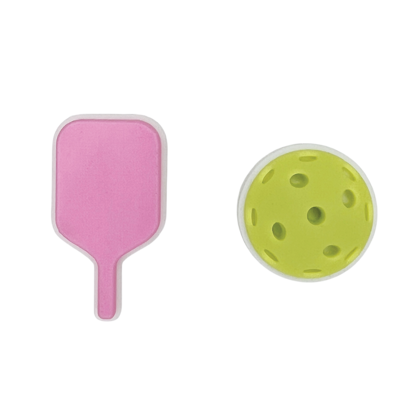Pickleball Shoe Charms - Pink (2-Pack)